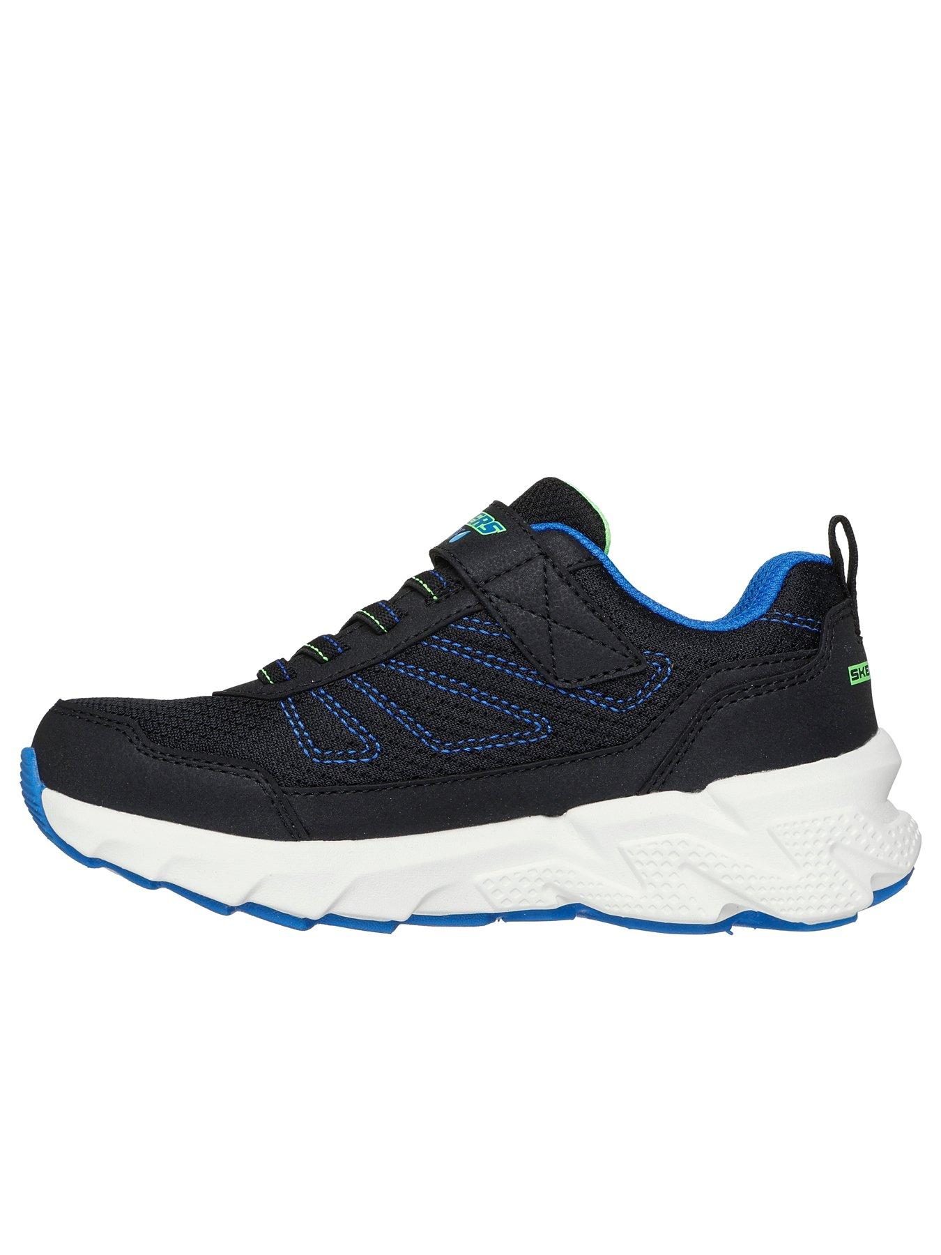  image of skechers-waterproof-gore-and-strap-sneaker-black