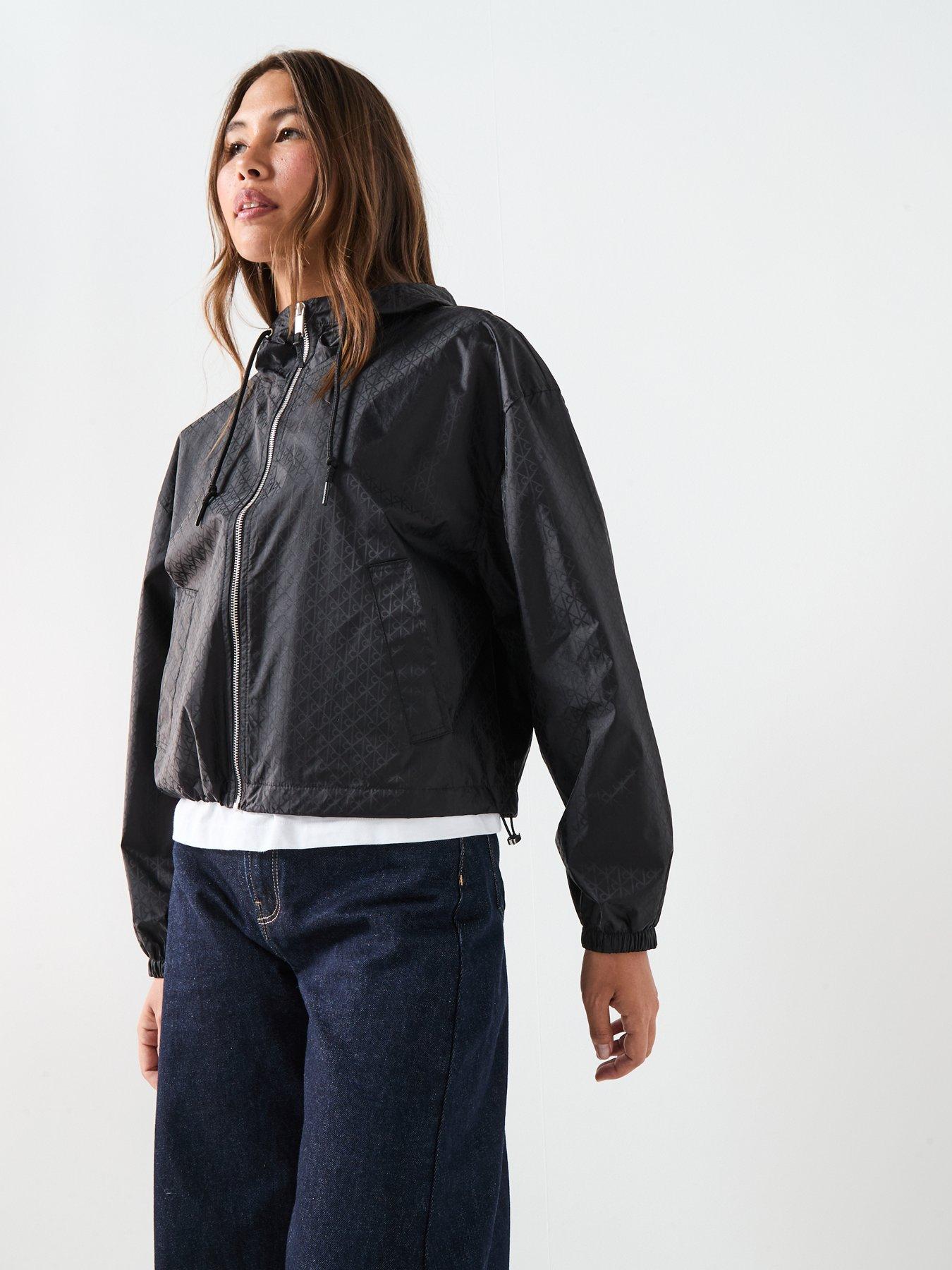 Image 6 of 6 of Calvin Klein Jeans Jacqaurd Wind Breaker - Black