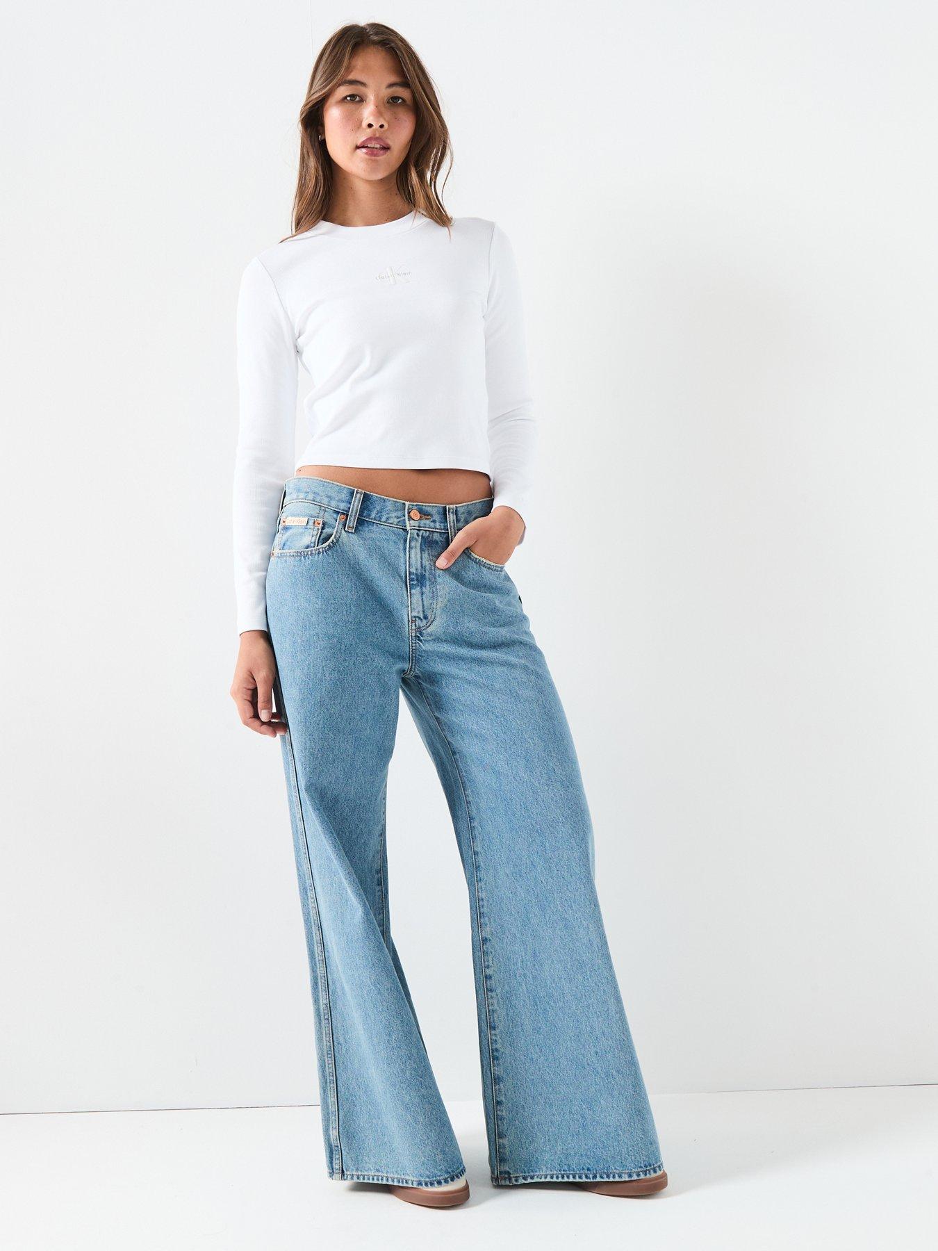 Image 4 of 6 of Calvin Klein Jeans Monogram T-Shirt - White