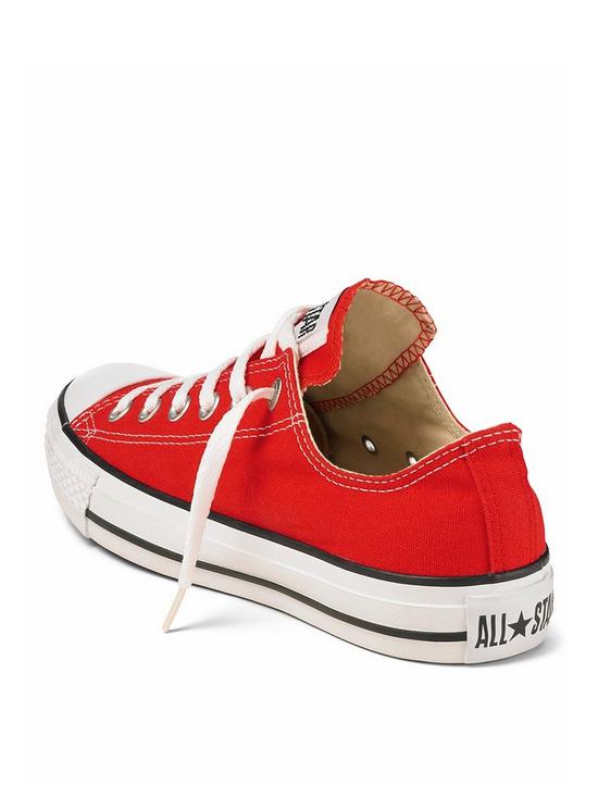 stillFront image of converse-chuck-taylor-all-star-ox-childrens-unisex-trainers--red