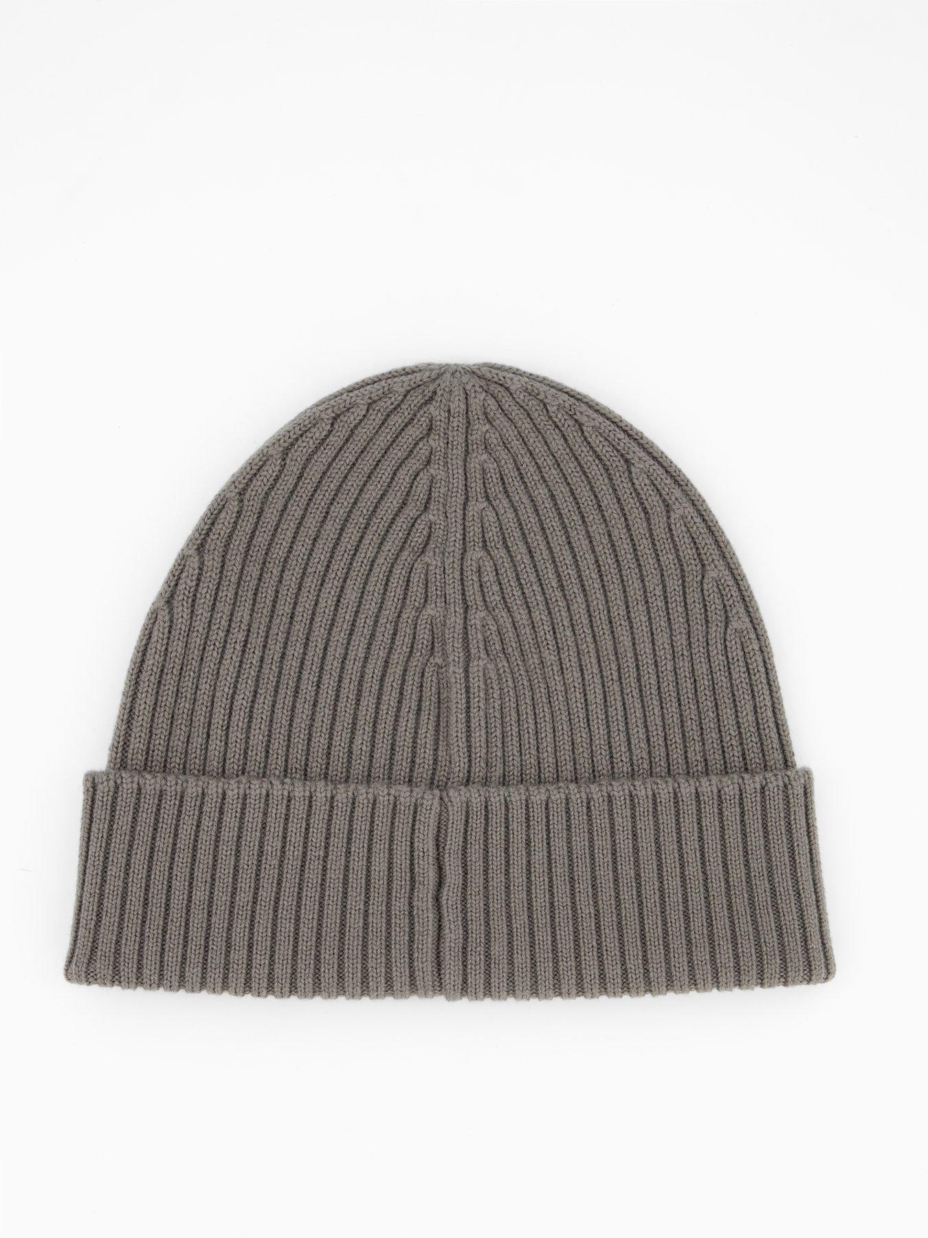 back image of hugo-xola-hat-grey-one-colour