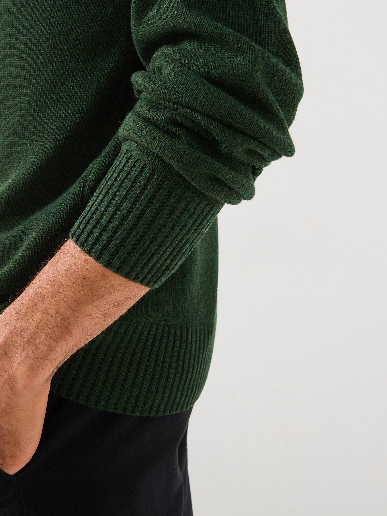 Image 6 of 6 of Lacoste Knitted Crew Jumper&nbsp;- Black
