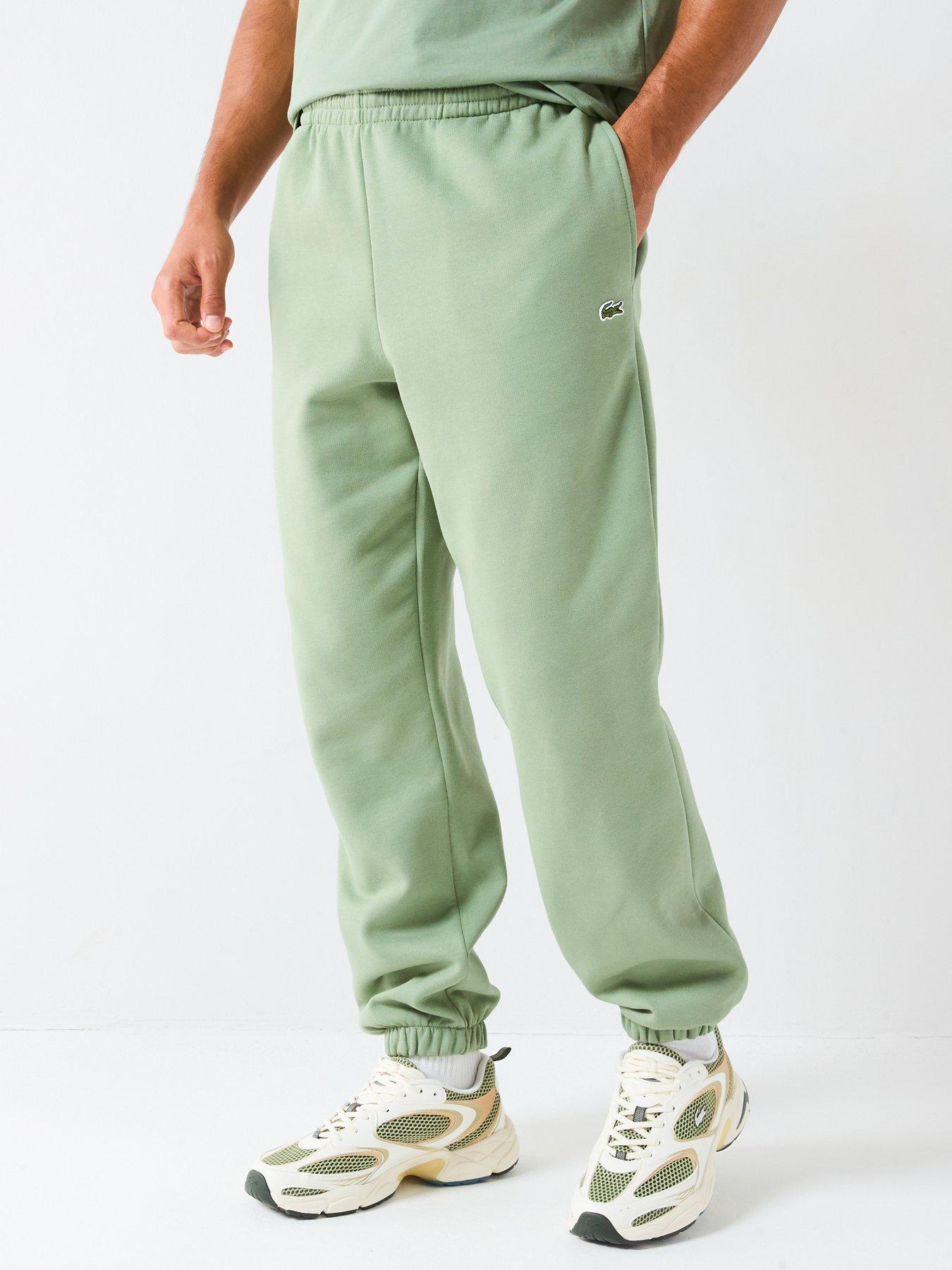 Image 1 of 4 of Lacoste Regular Fit Sweatpants- Green