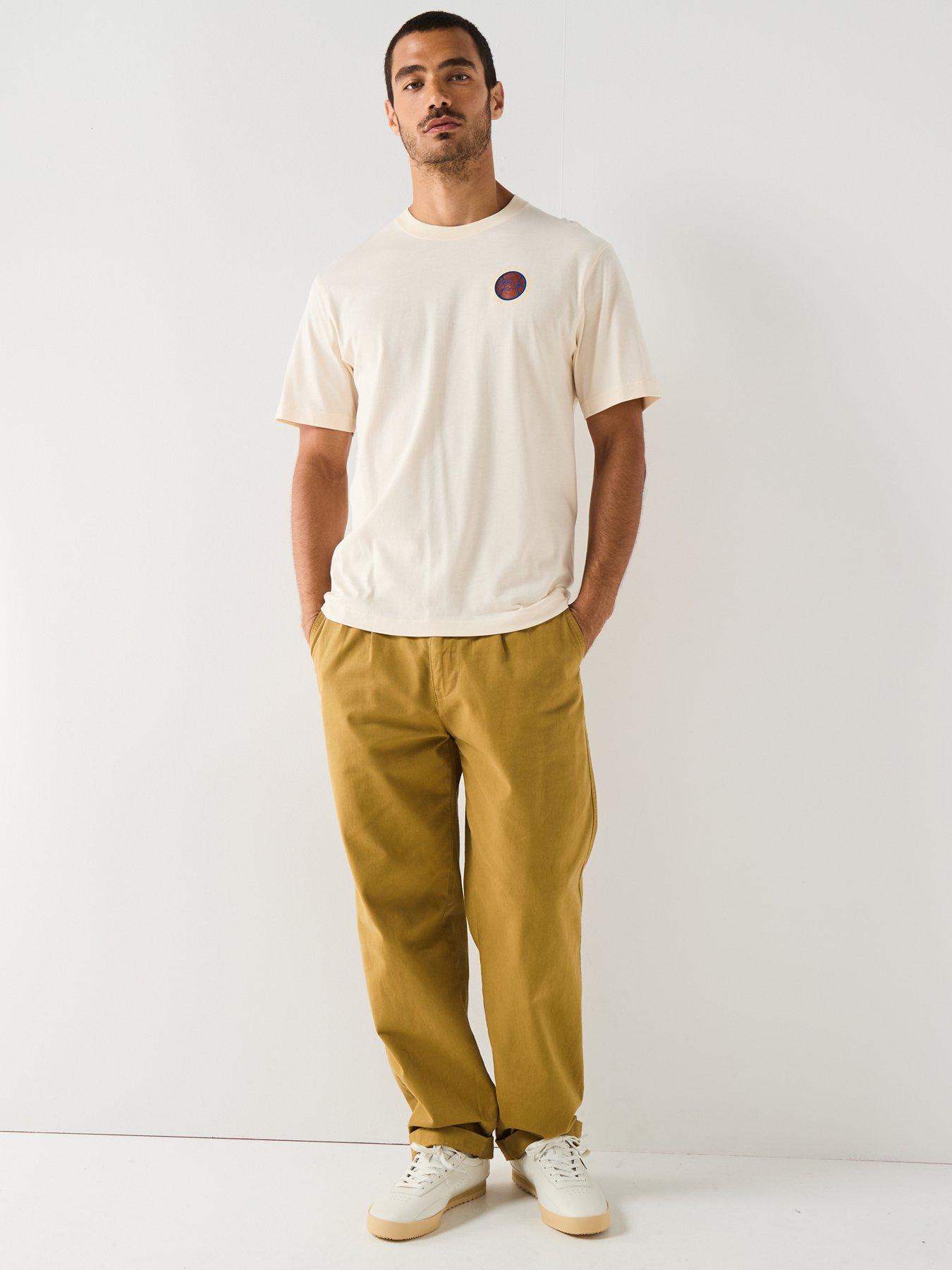  image of lacoste-regular-fit-heavy-jersey-backprint-t-shirtnbsp--cream
