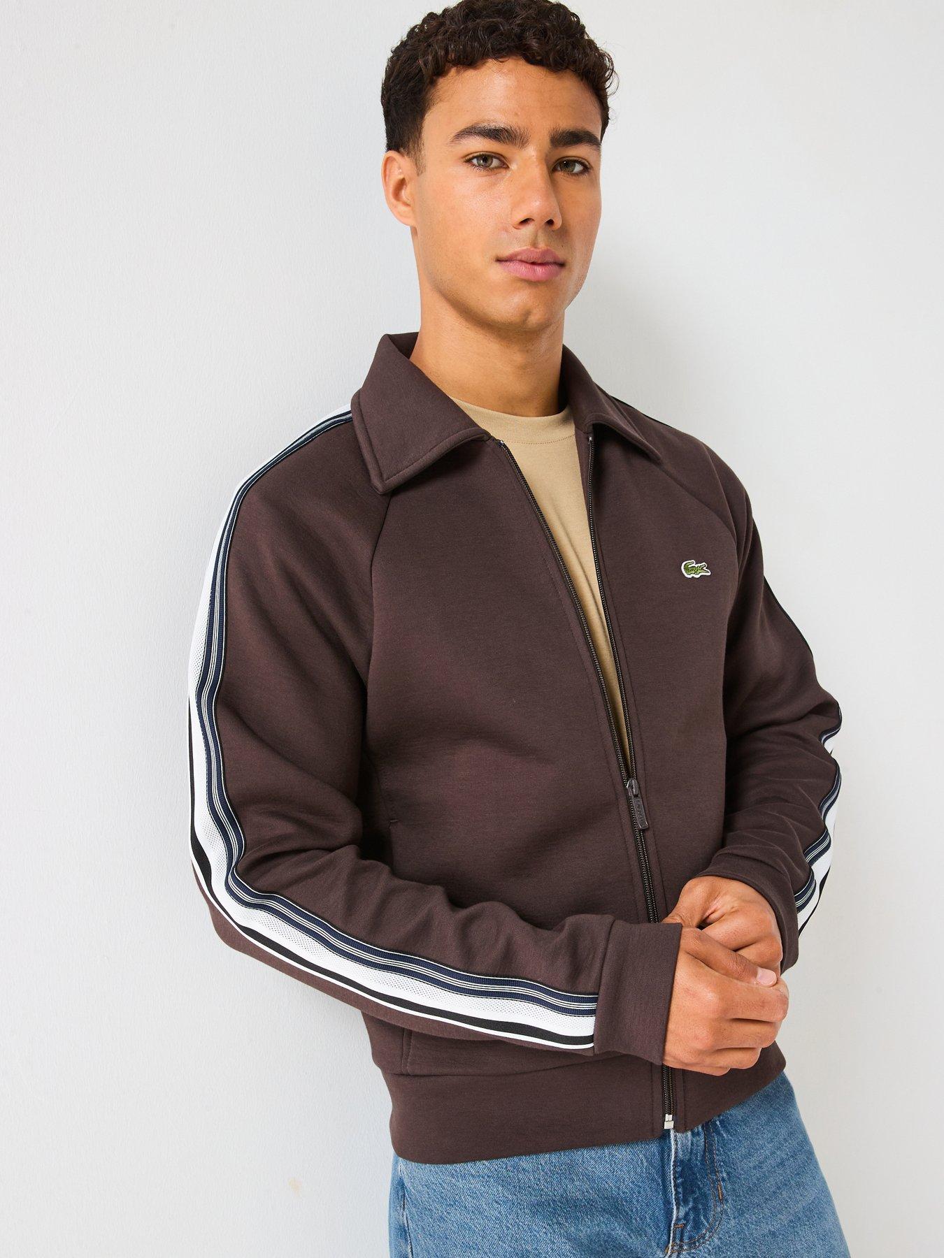 Image 1 of 4 of Lacoste Paris Track Top- Brown