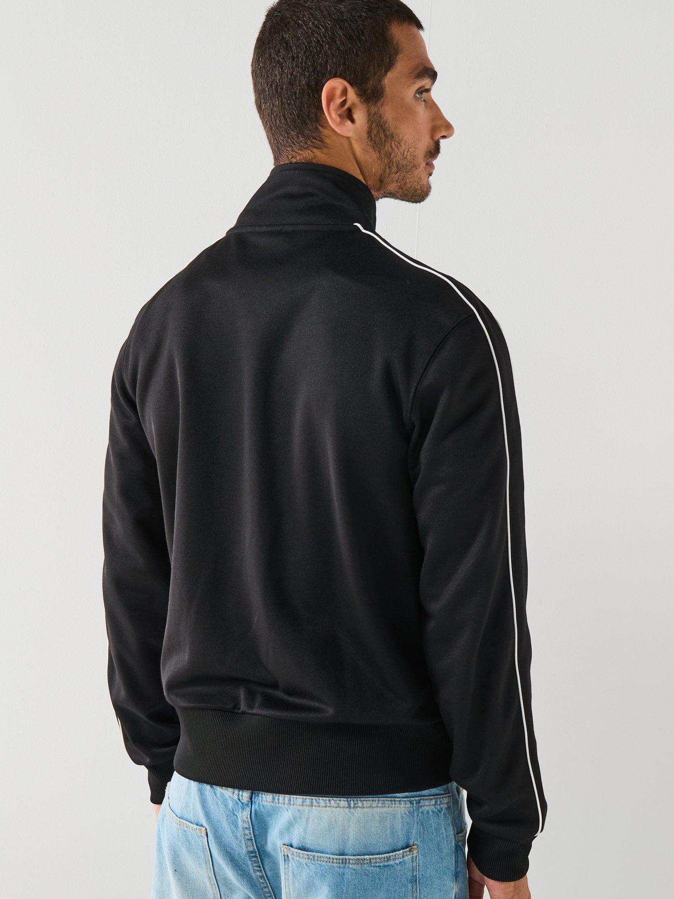 Image 2 of 6 of Lacoste Lacoste Paris Premium Piqu&eacute; Zip Front Track Top - Black