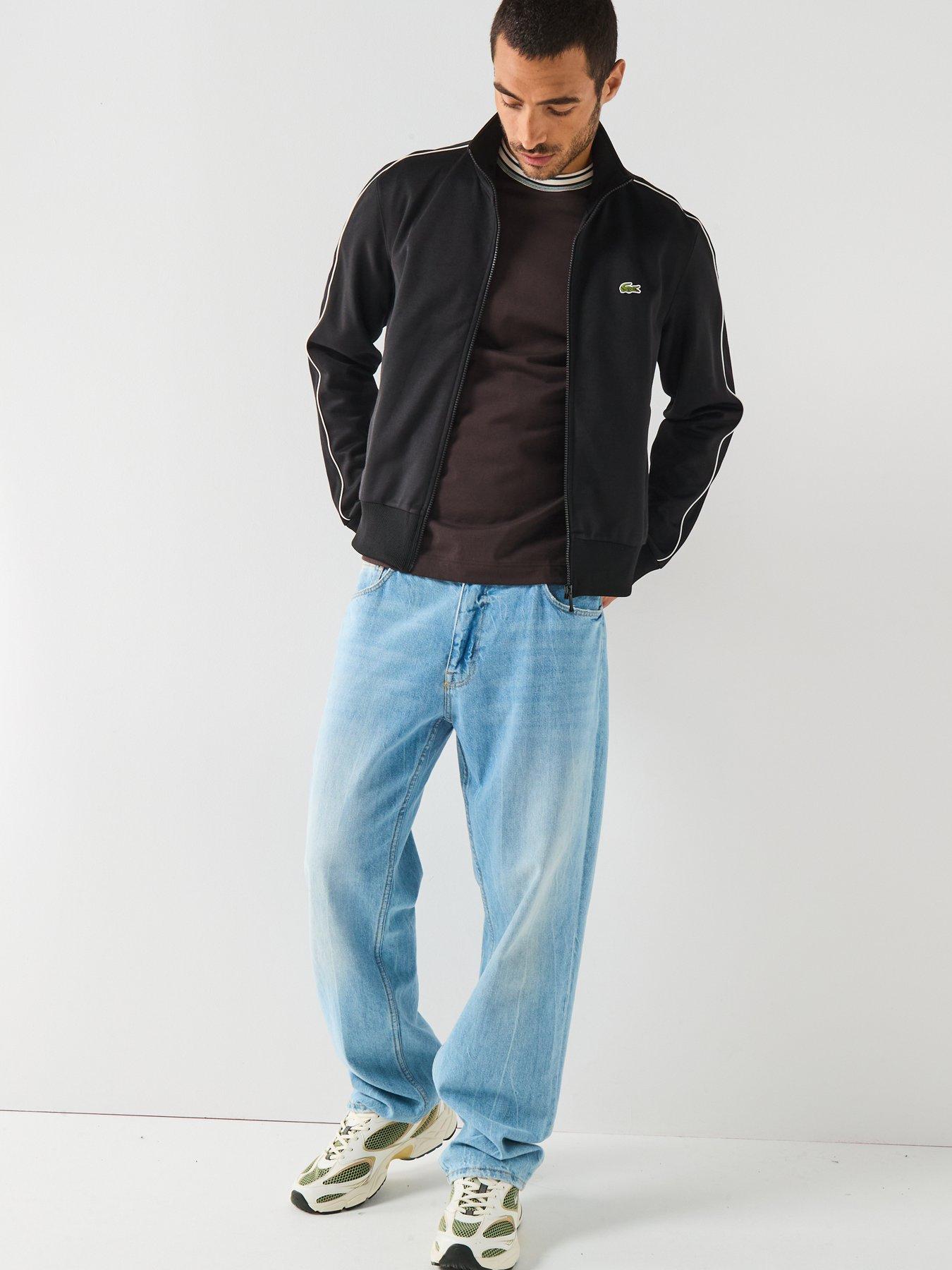  image of lacoste-paris-premium-piqueacute-zip-front-track-top-black