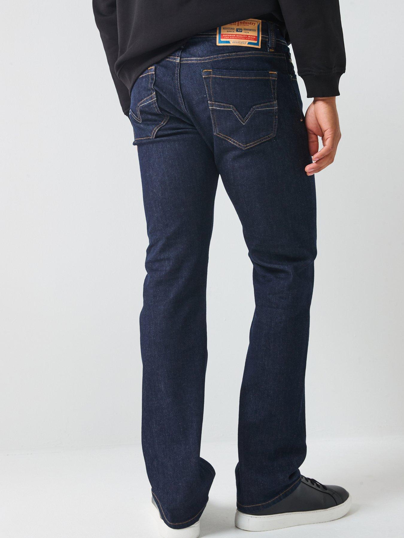 Diesel Larkee Straight Fit Jeans - Dark Blue | Littlewoods