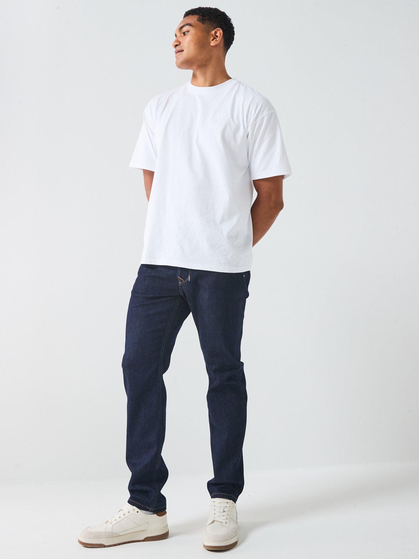 Image 6 of 6 of Diesel Larkee-Beex Tapered Fit Jeans - Dark Blue