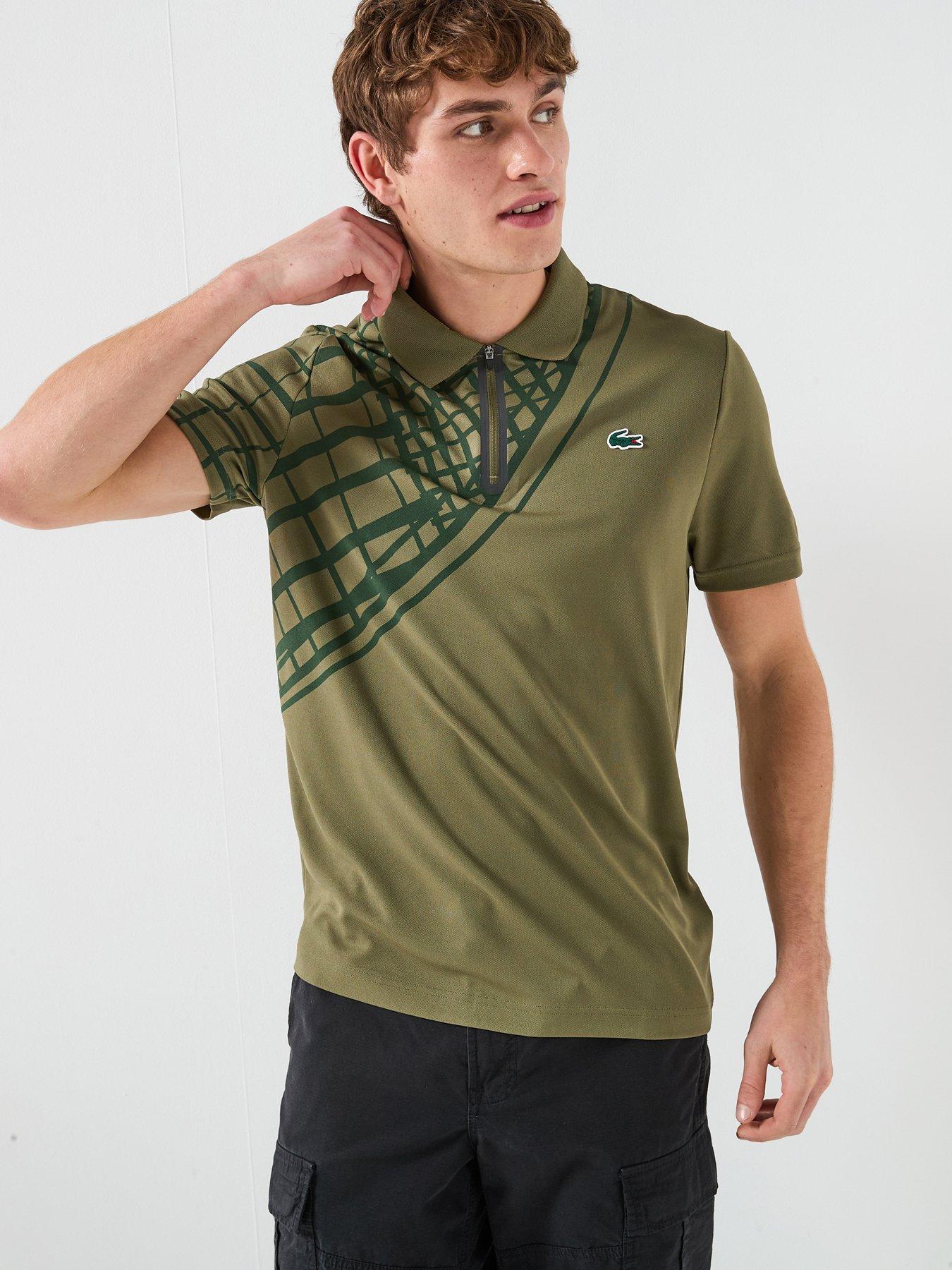 Lacoste Lacoste Tennis Performance Polo Shirt- Khaki