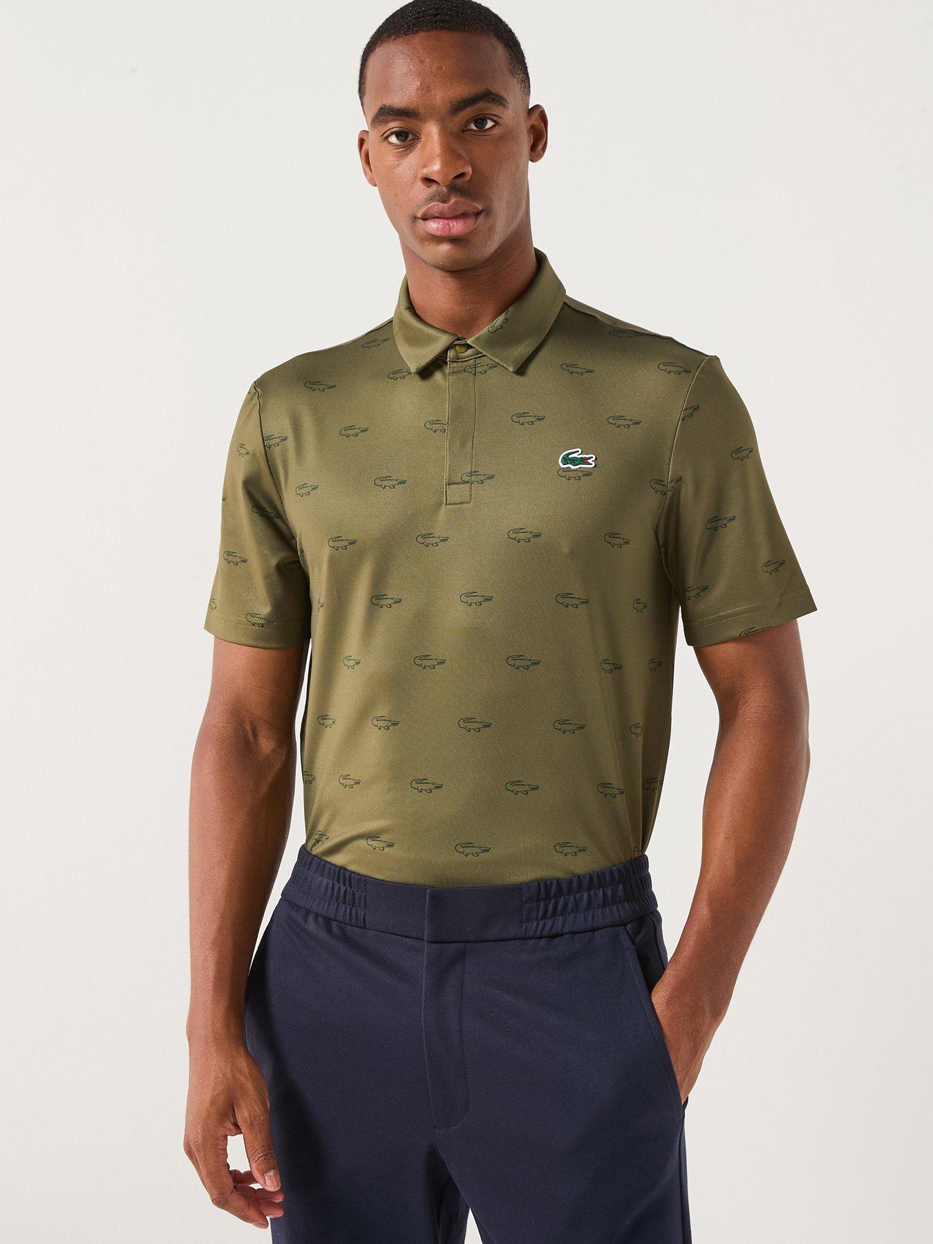 Lacoste Golf Performance Polo Shirt- Khaki