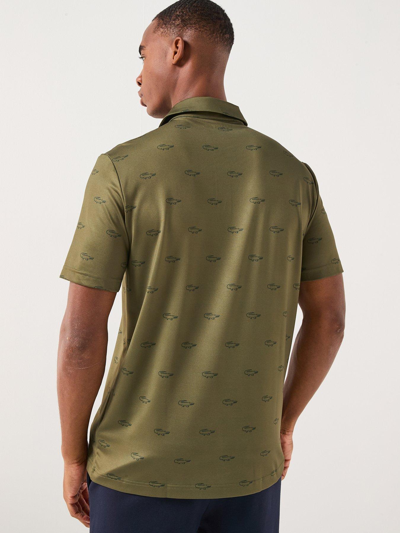 Image 2 of 6 of Lacoste Golf Performance Polo Shirt- Khaki