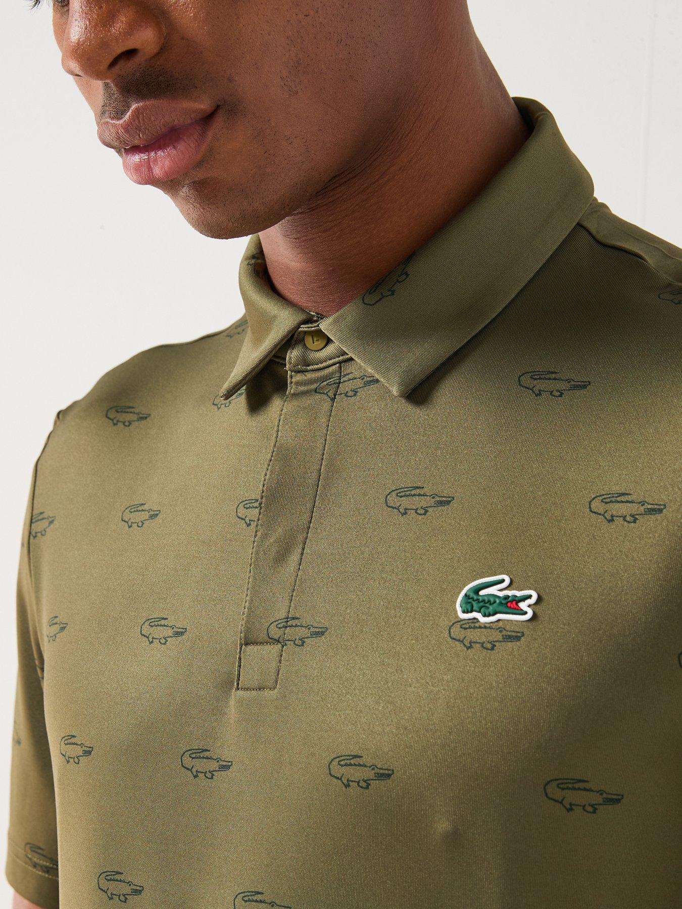 Image 4 of 6 of Lacoste Golf Performance Polo Shirt- Khaki