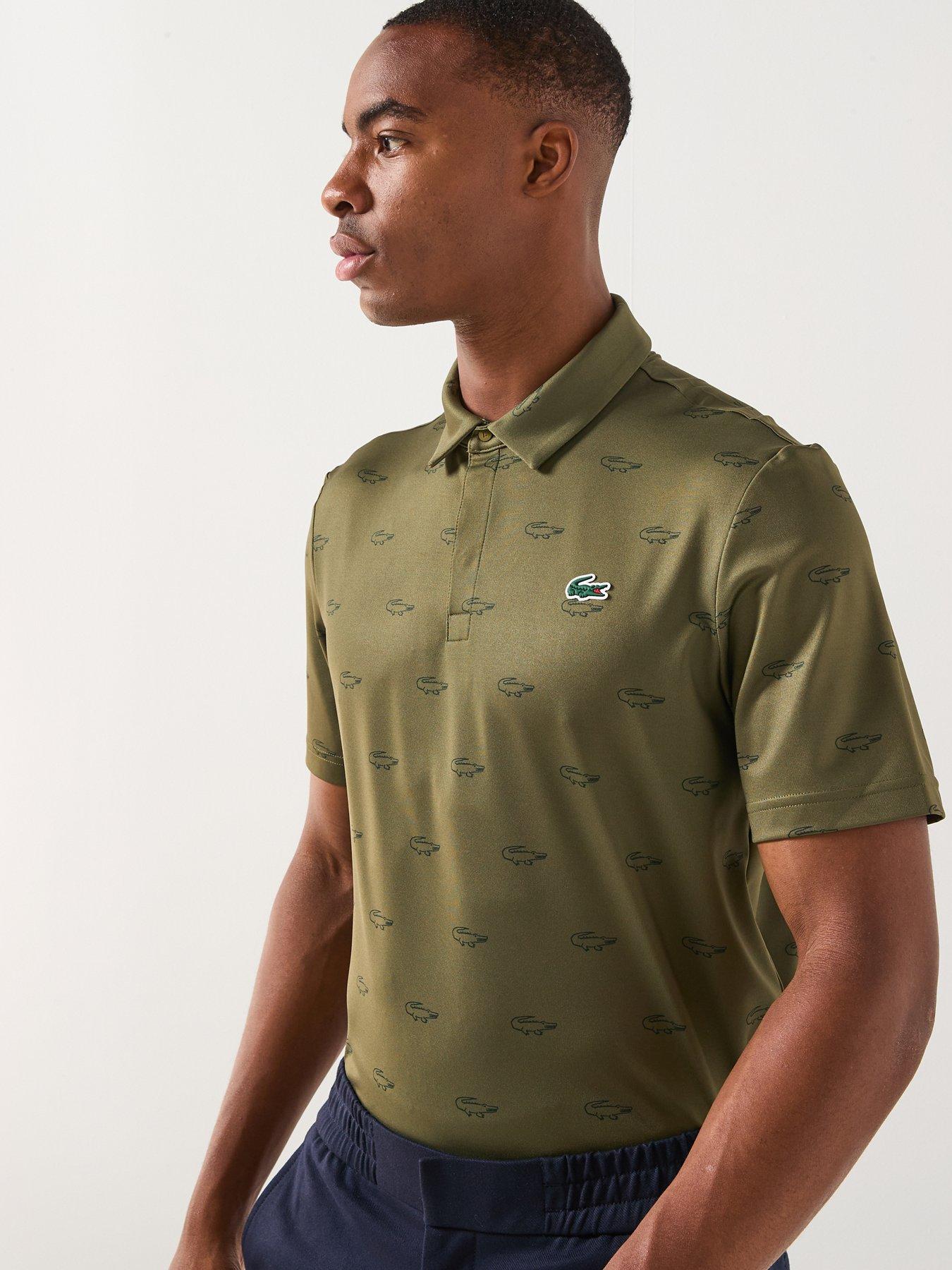Image 6 of 6 of Lacoste Golf Performance Polo Shirt- Khaki