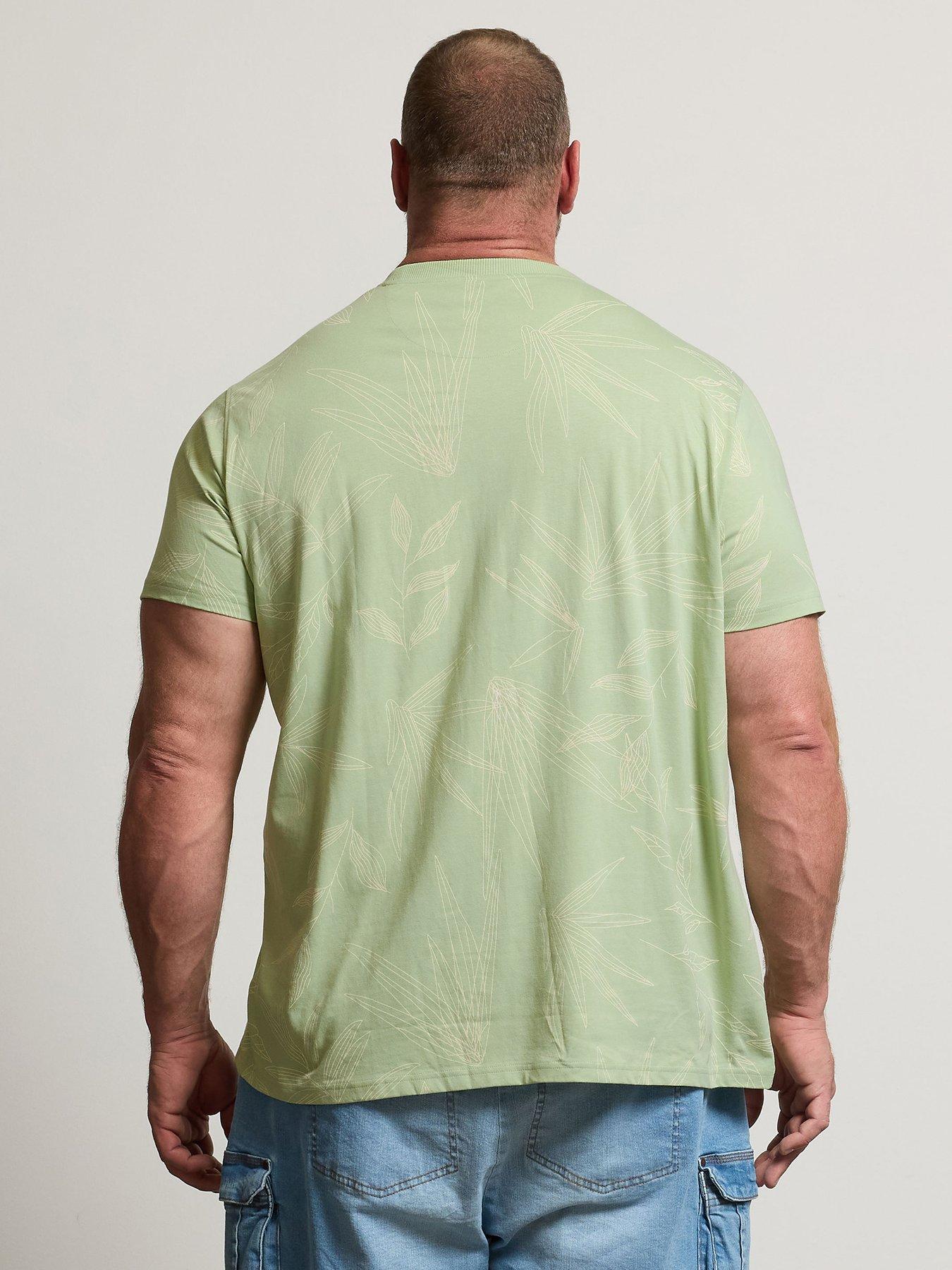 stillFront image of badrhino-leaf-print-t-shirt