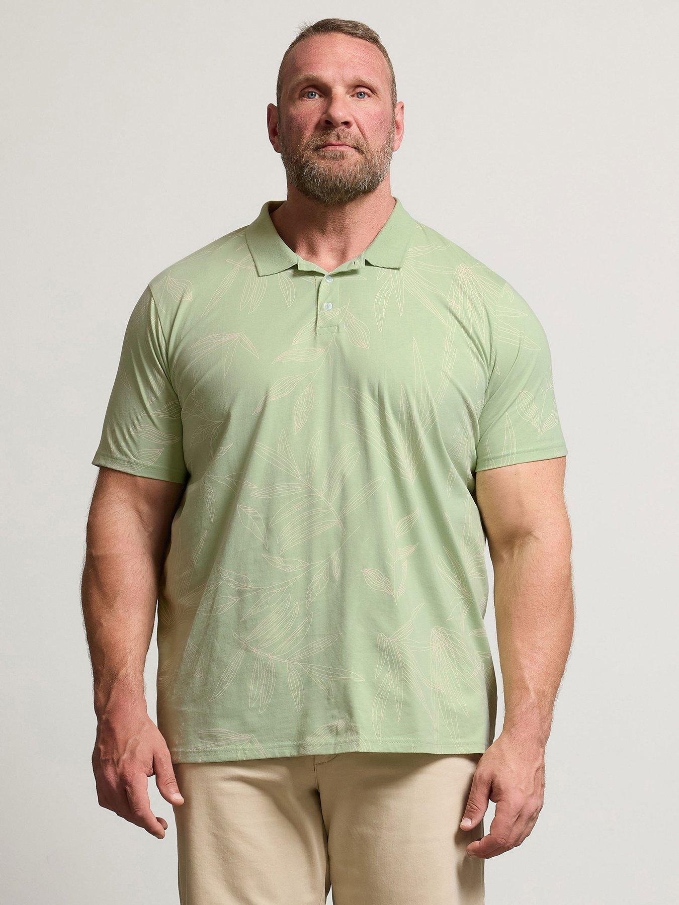 undefined Leaf Print Polo Shirt