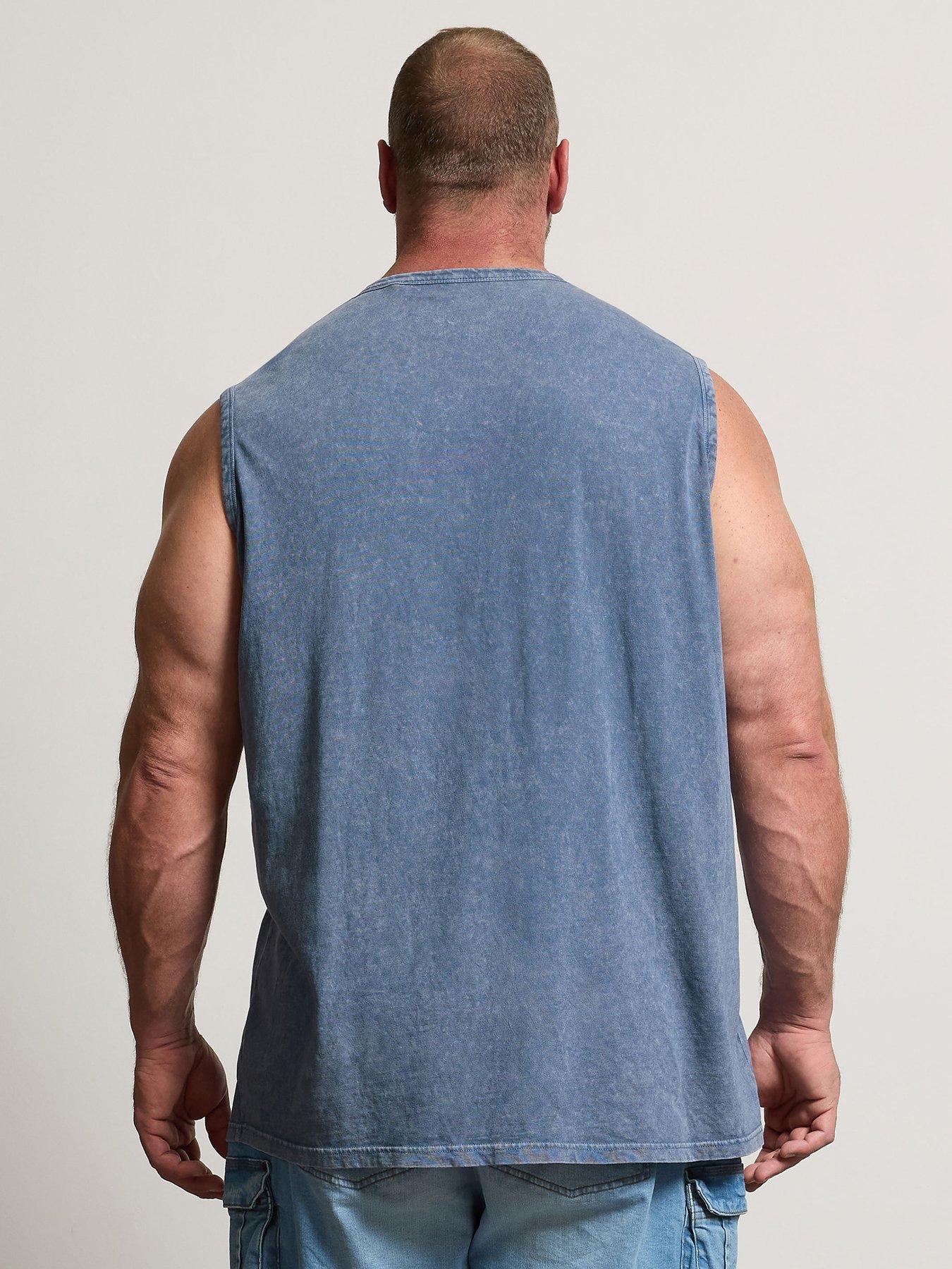 Image 2 of 6 of BadRhino Acid Wash Graphic Vest - Blue