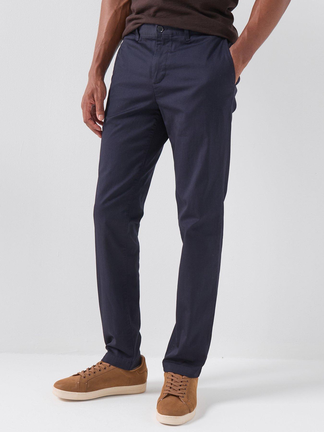 Lacoste Slim Fit Stretch Cotton Chino Trouser - Navy