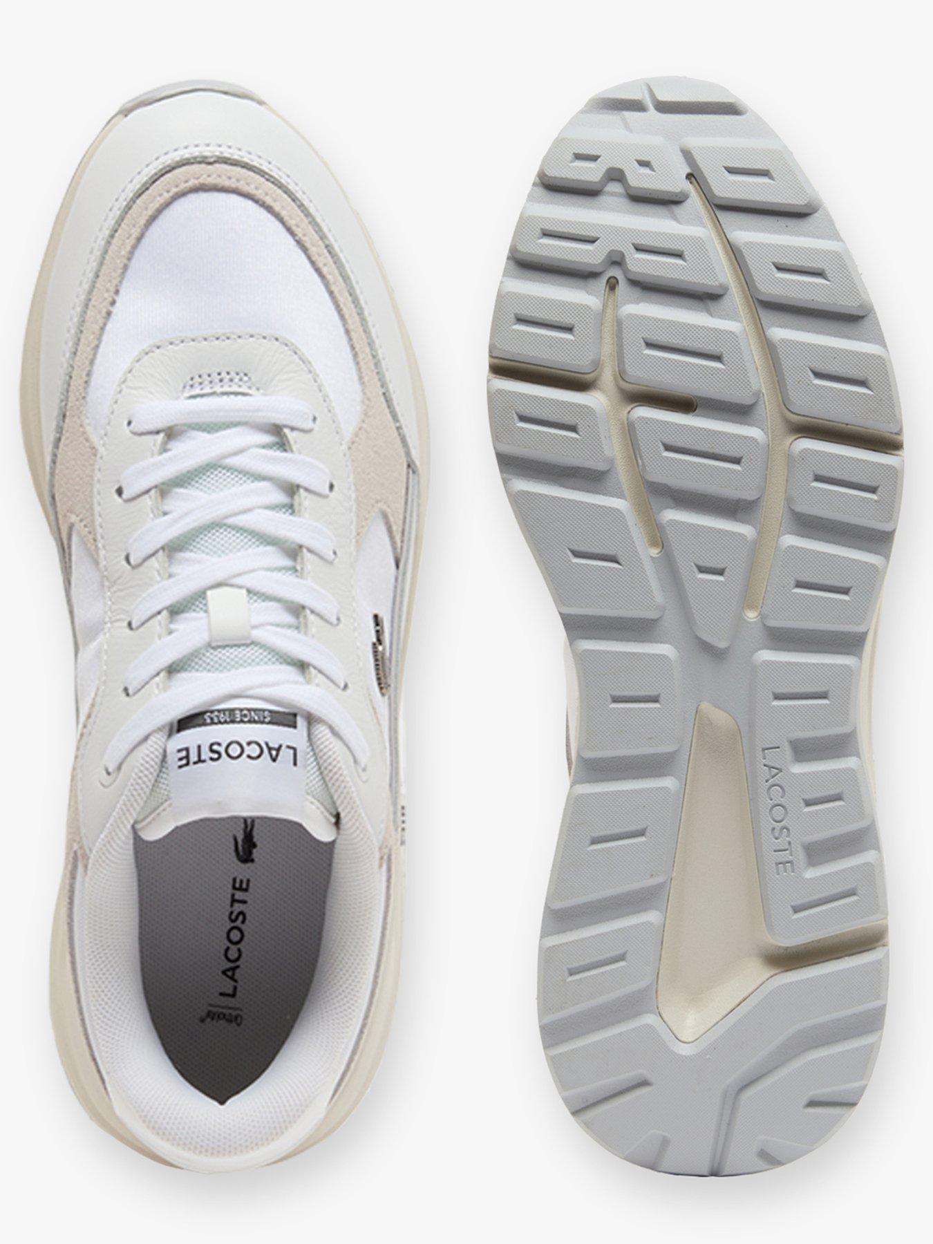 Image 4 of 6 of Lacoste Lacoste Court Set Leather Trainers- White
