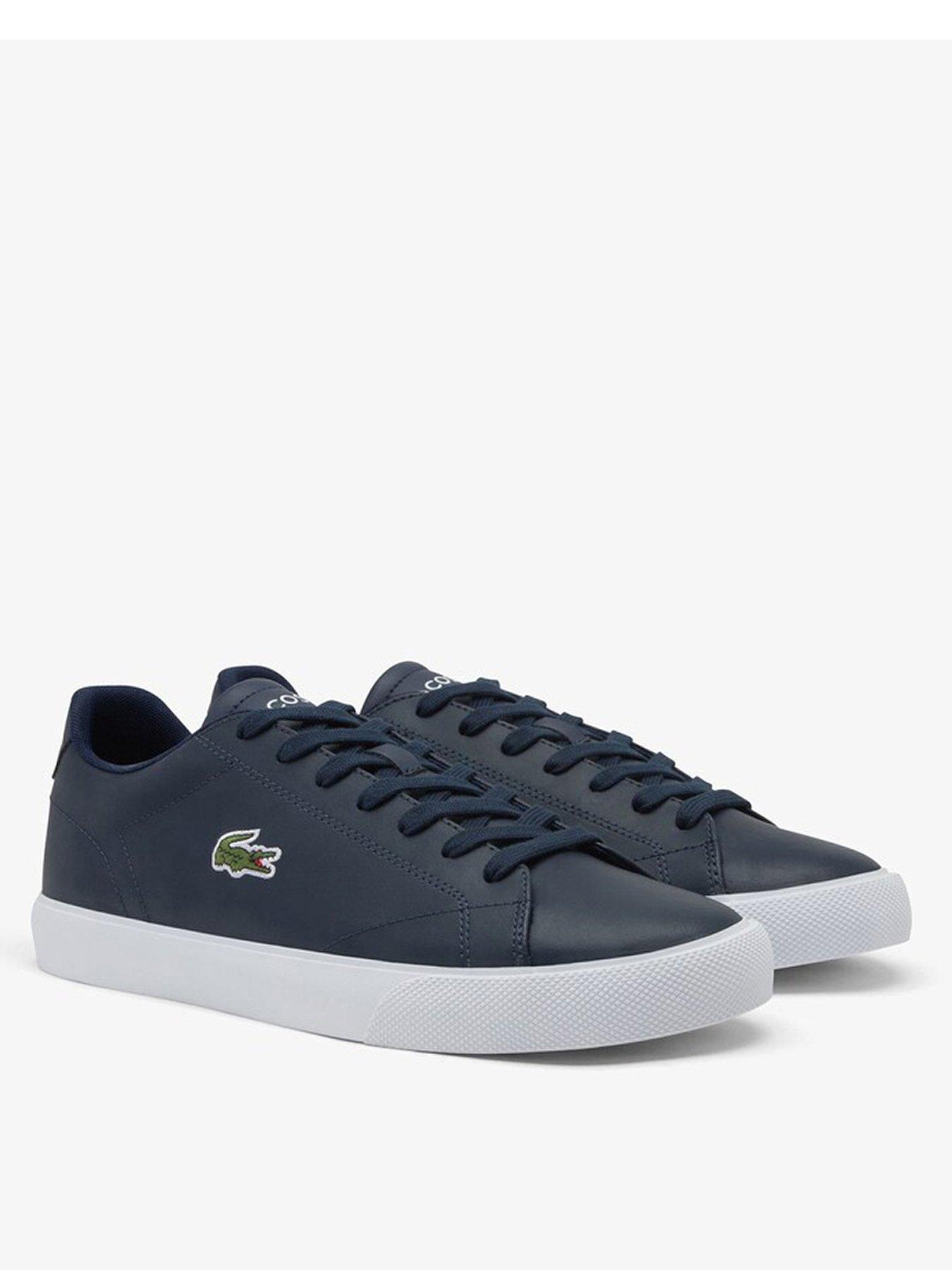  image of lacoste-lerond-cupsole-trainers--navy