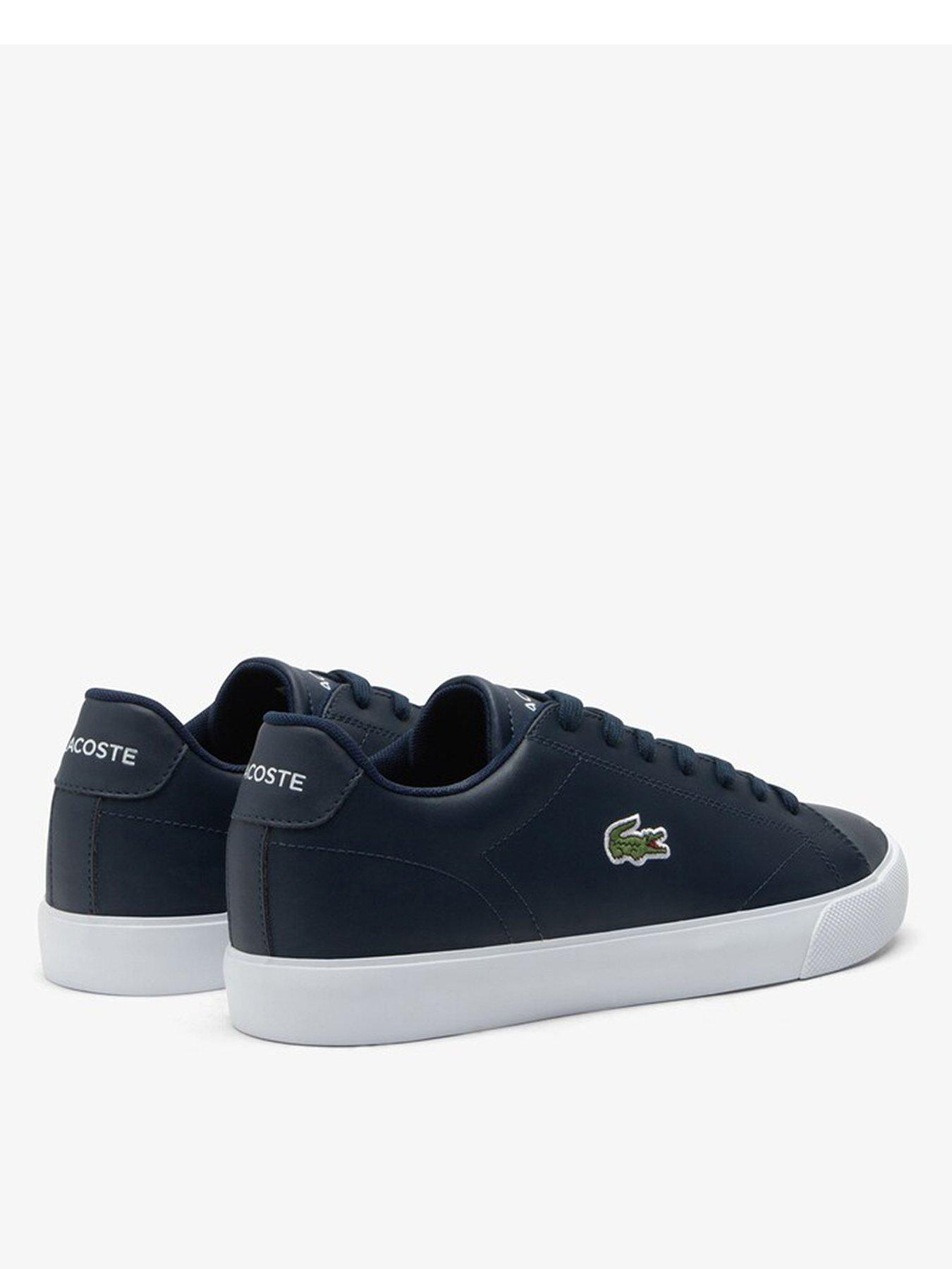  image of lacoste-lerond-cupsole-trainers--navy