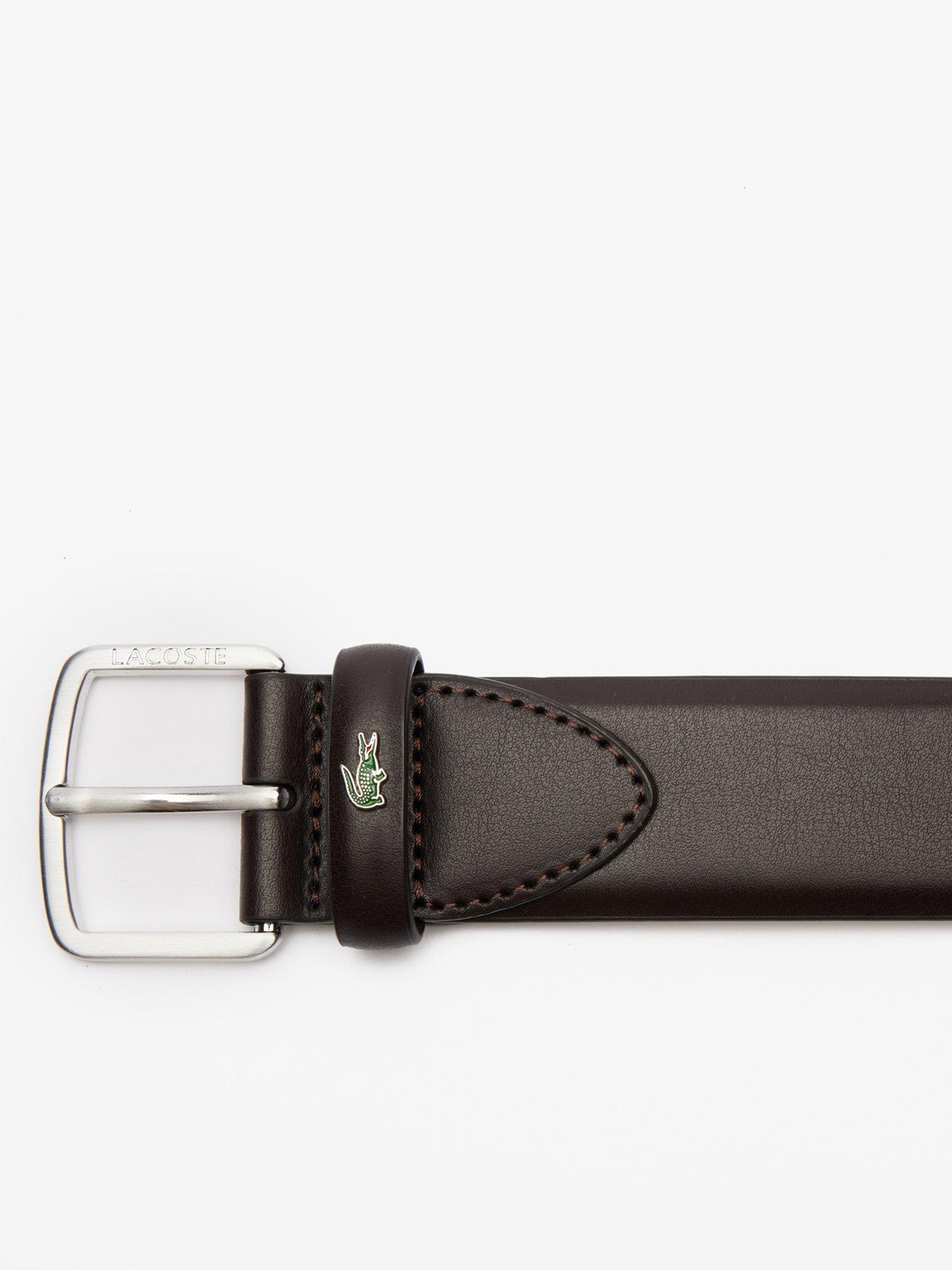  image of lacoste-classic-leather-belt-brown