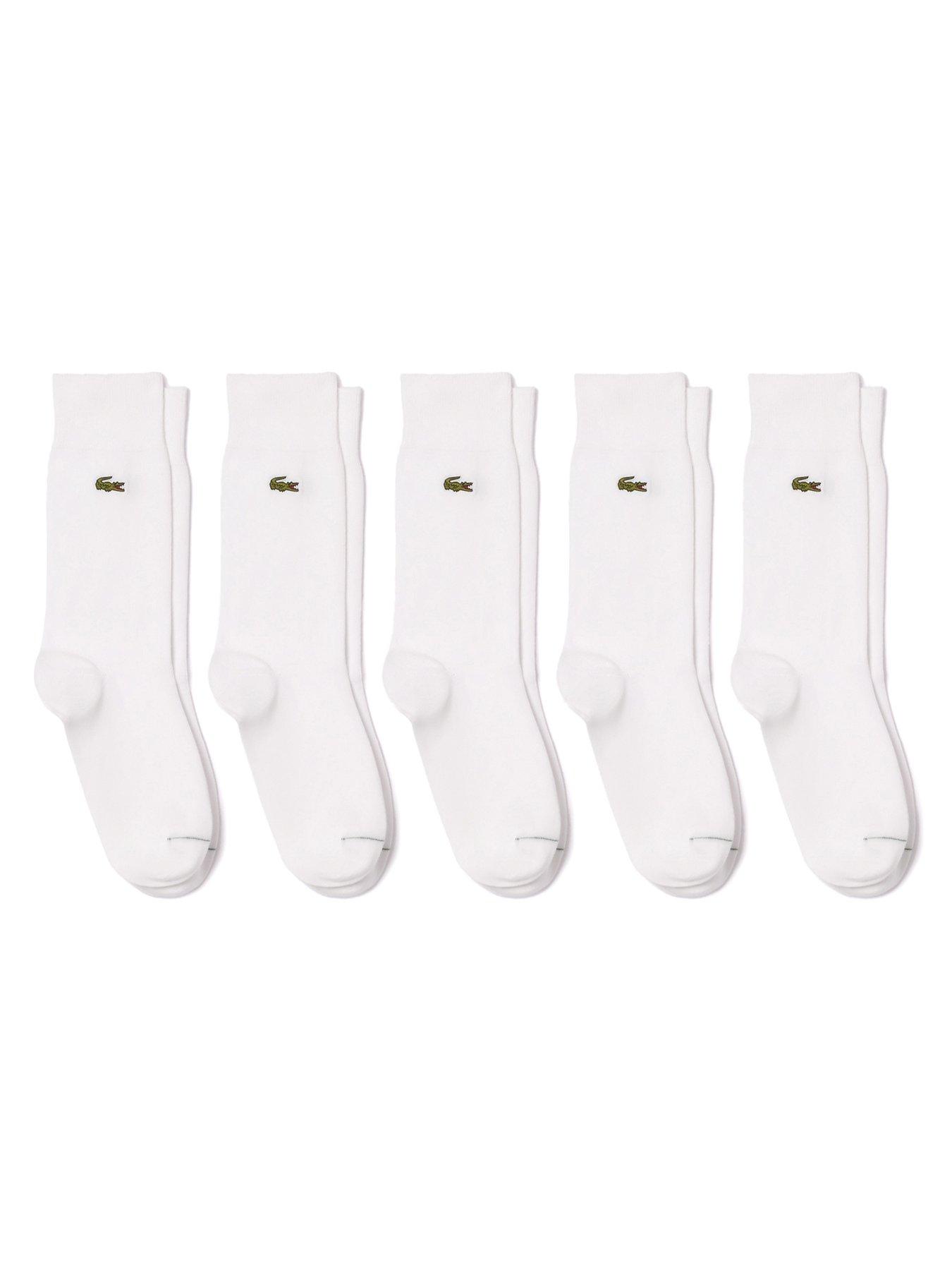 undefined 5 Pack Ankle Socks- White