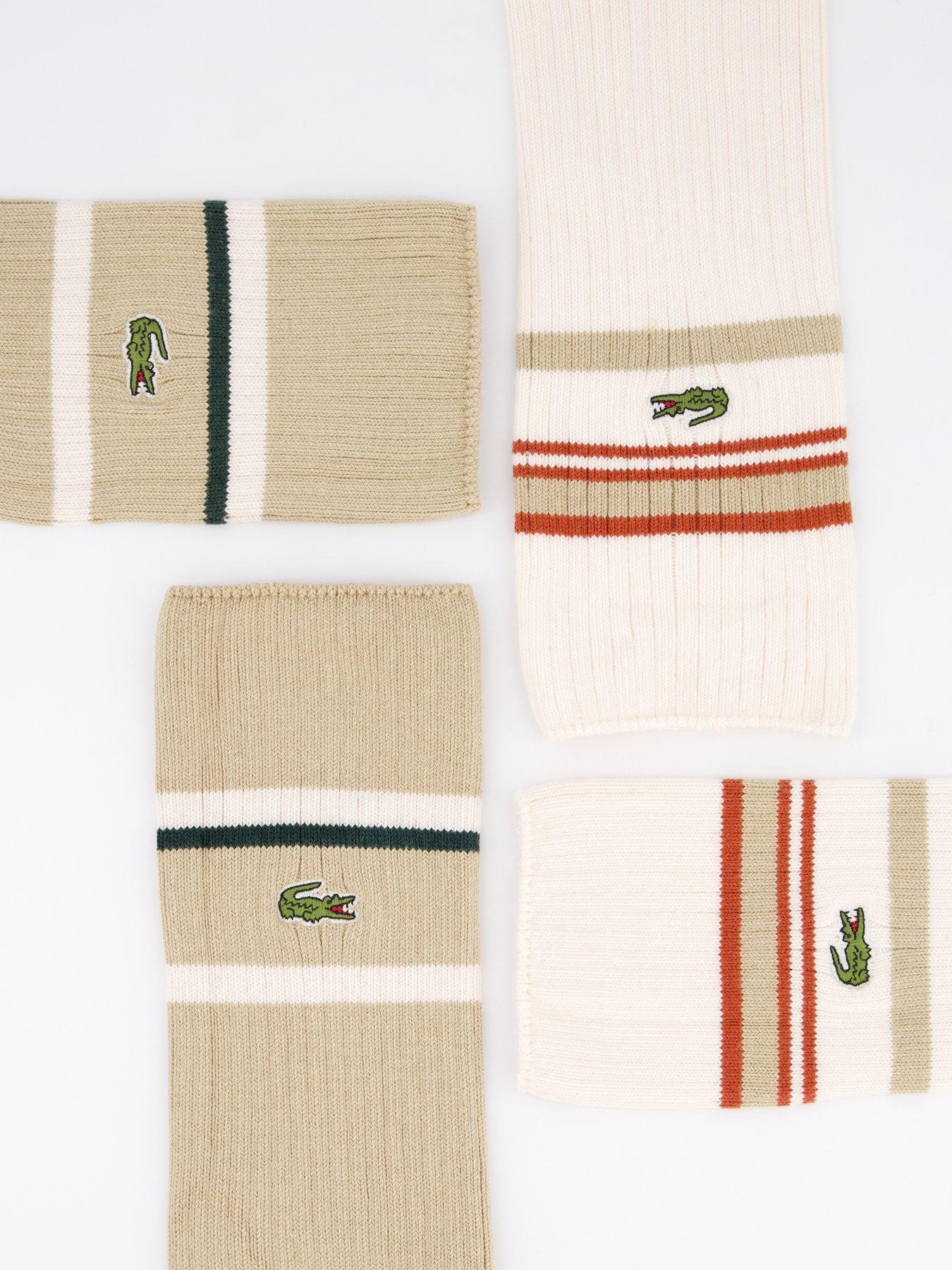  image of lacoste-made-in-france-2-pack-ankle-socks--beige