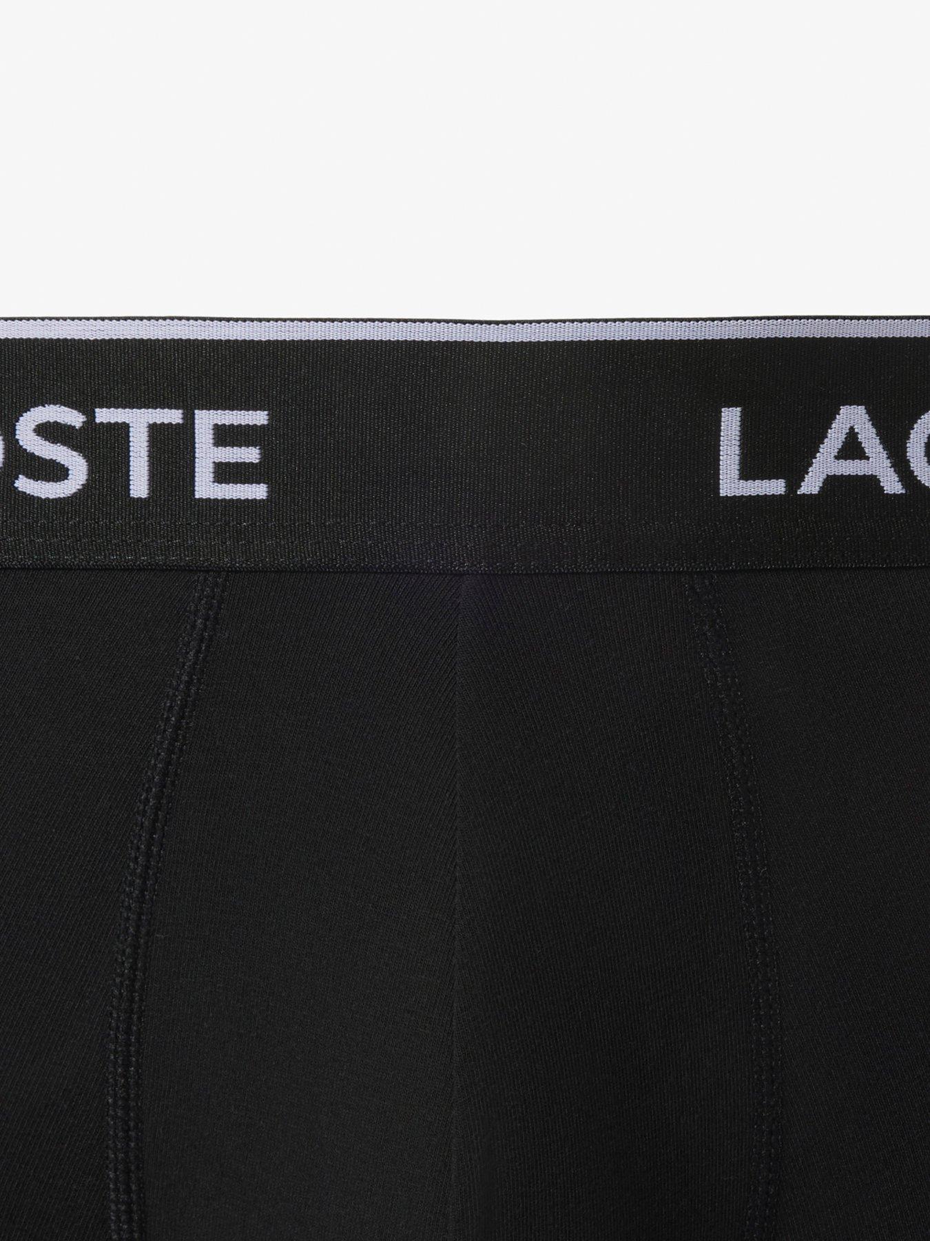  image of lacoste-3-pack-cotton-trunks--black