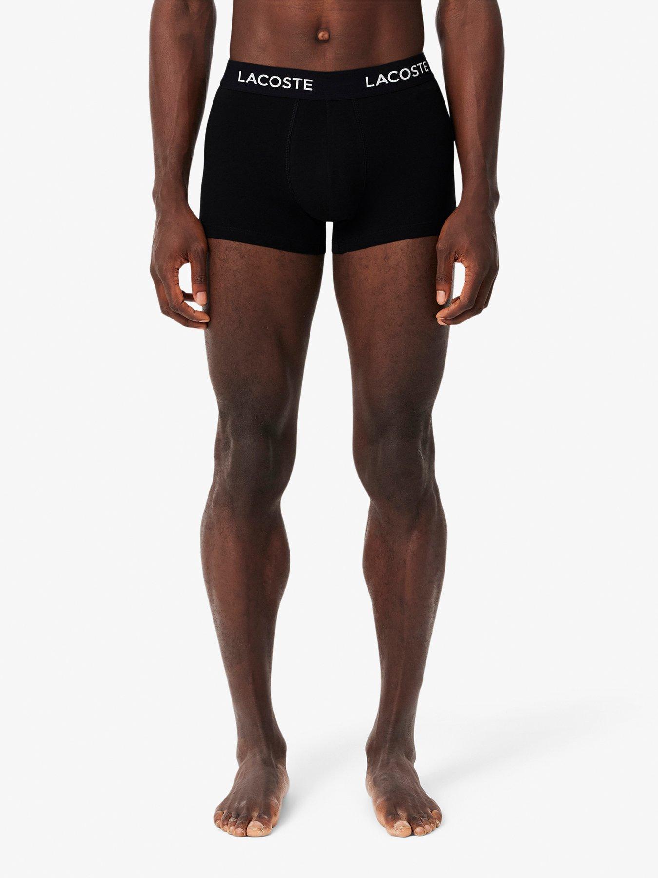 Image 4 of 6 of Lacoste 5 Pack Cotton Trunks- Black Multi
