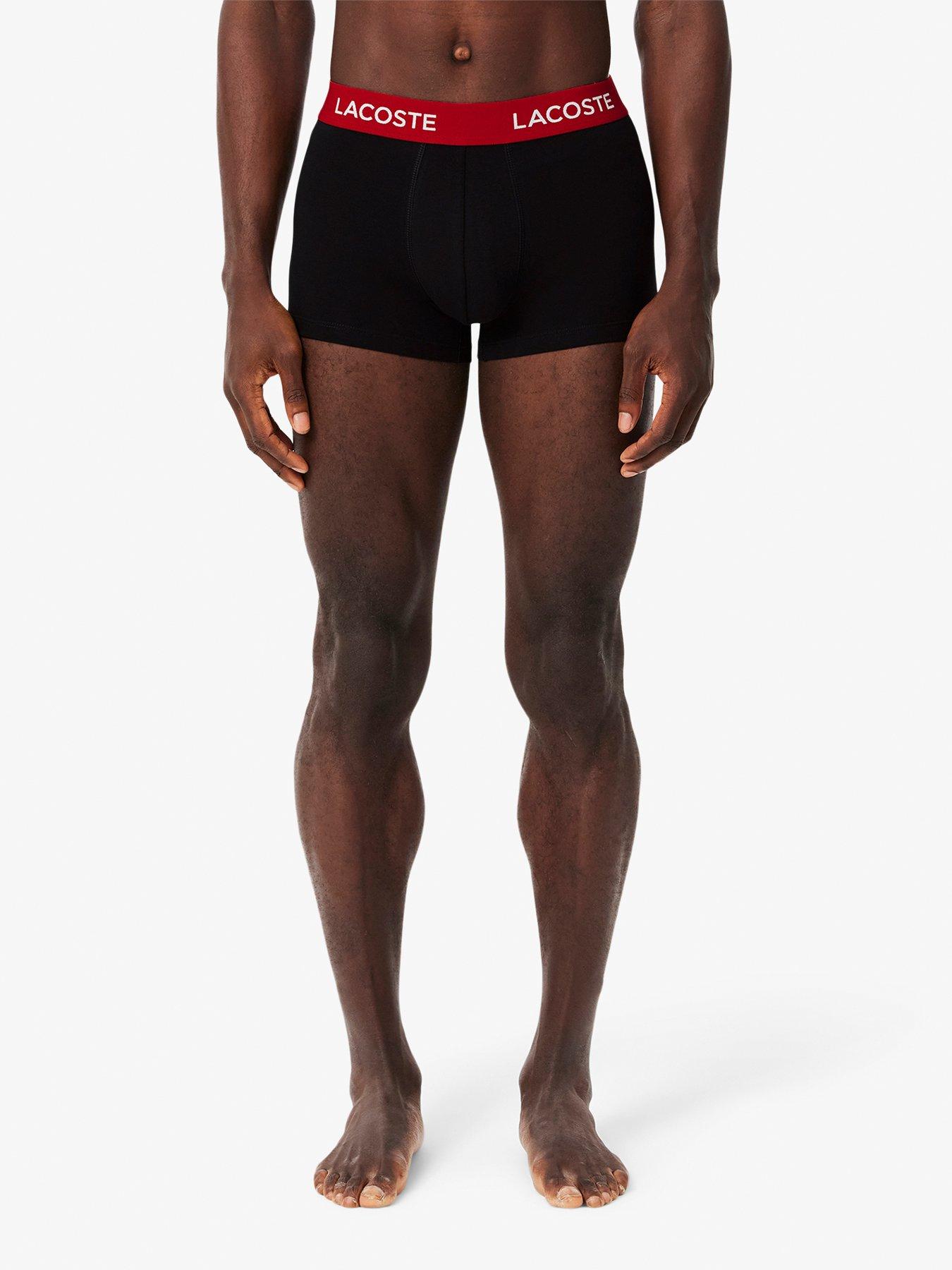 Image 5 of 6 of Lacoste 5 Pack Cotton Trunks- Black Multi