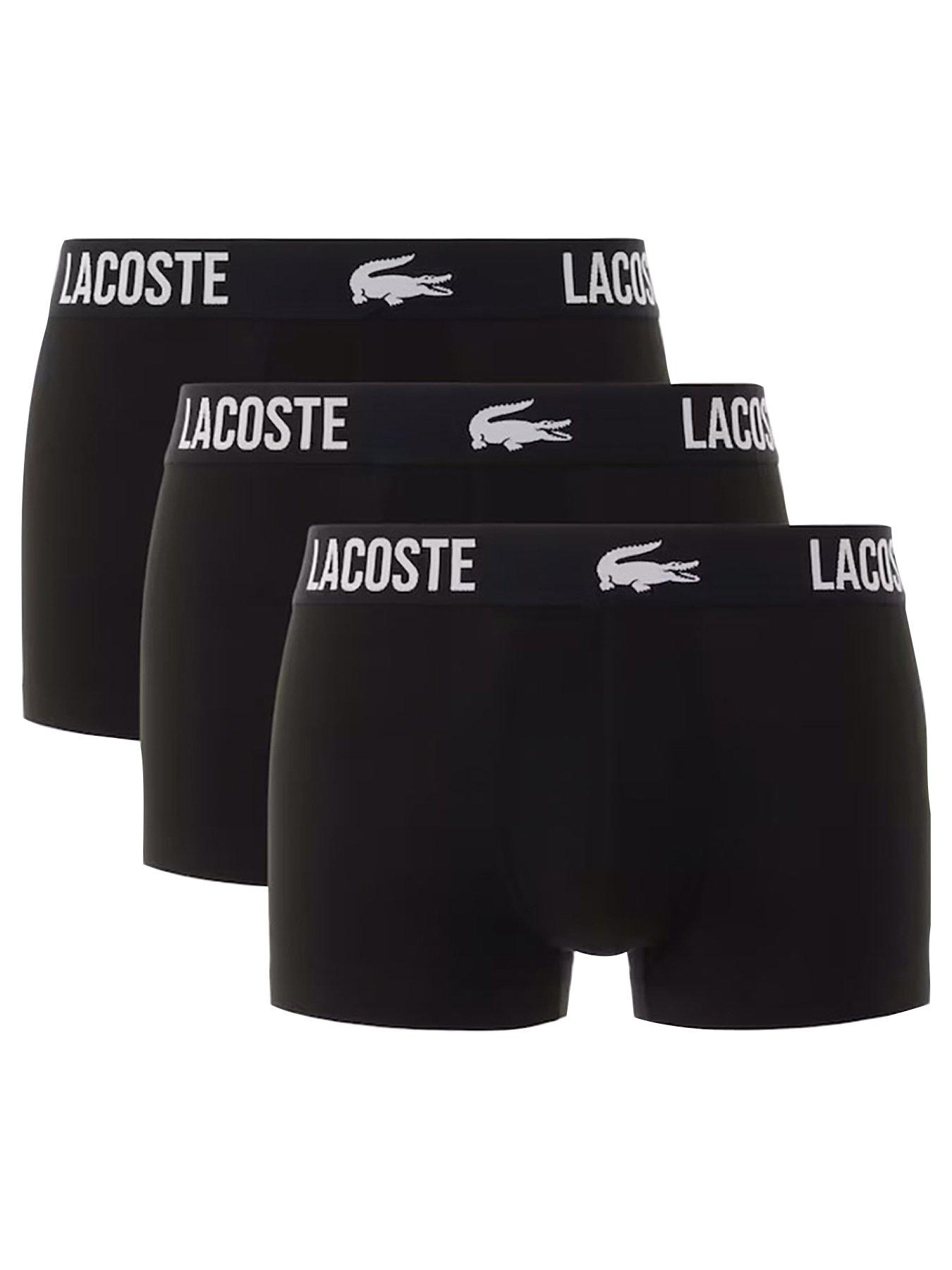  image of lacoste-3-pack-cotton-trunks--black