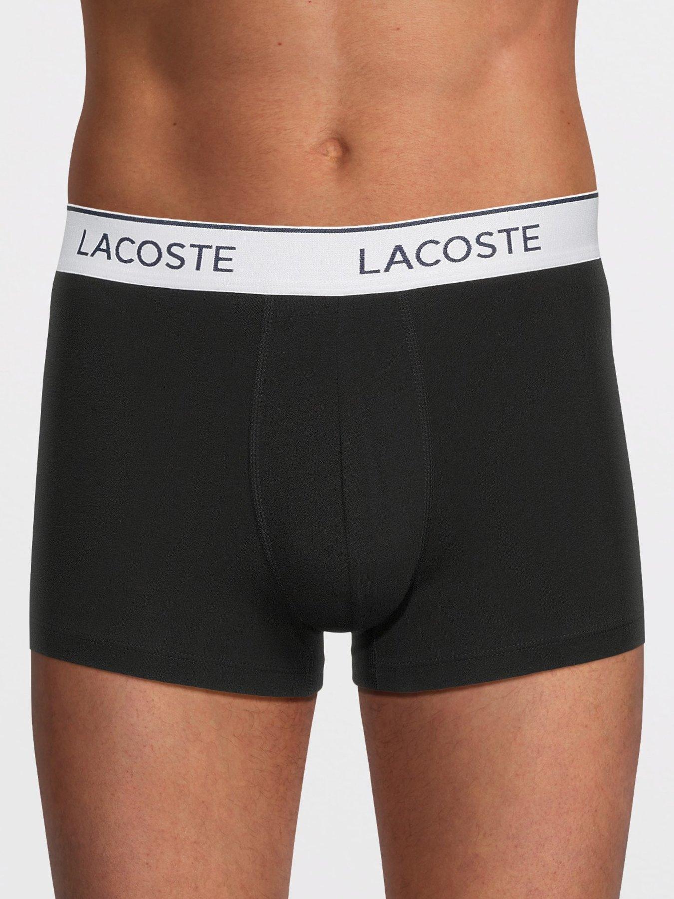  image of lacoste-3-pack-cotton-trunks--black