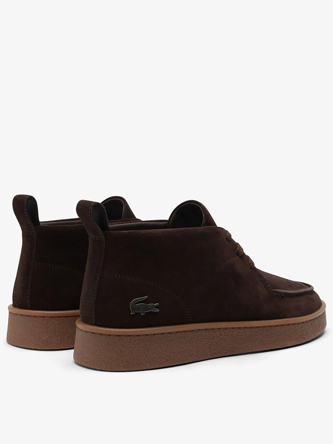  image of lacoste-baseshot-chukka-suede-boots-brown