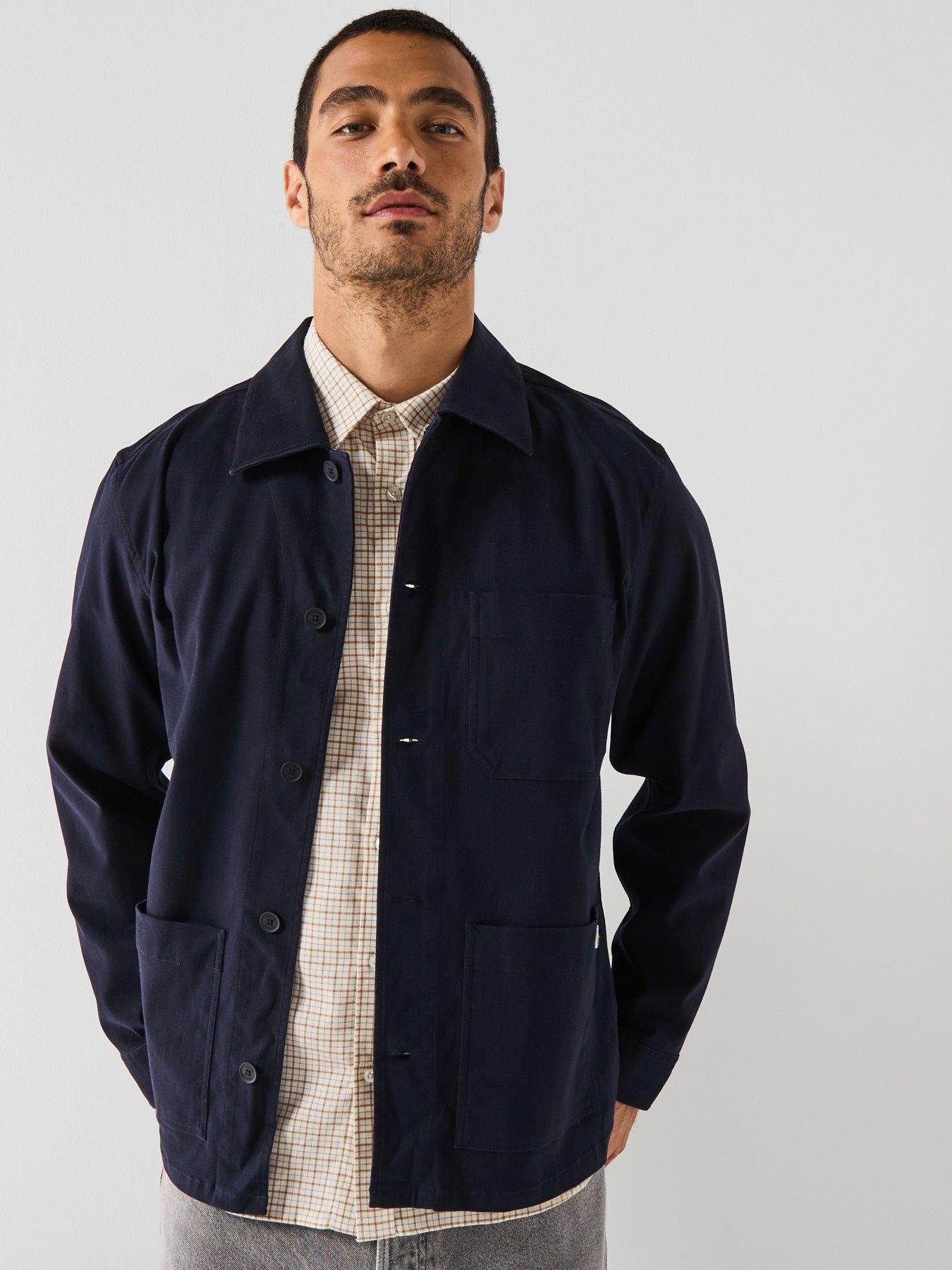 Image 1 of 5 of Lacoste Woven Cotton Overshirt - Navy<br />&nbsp;