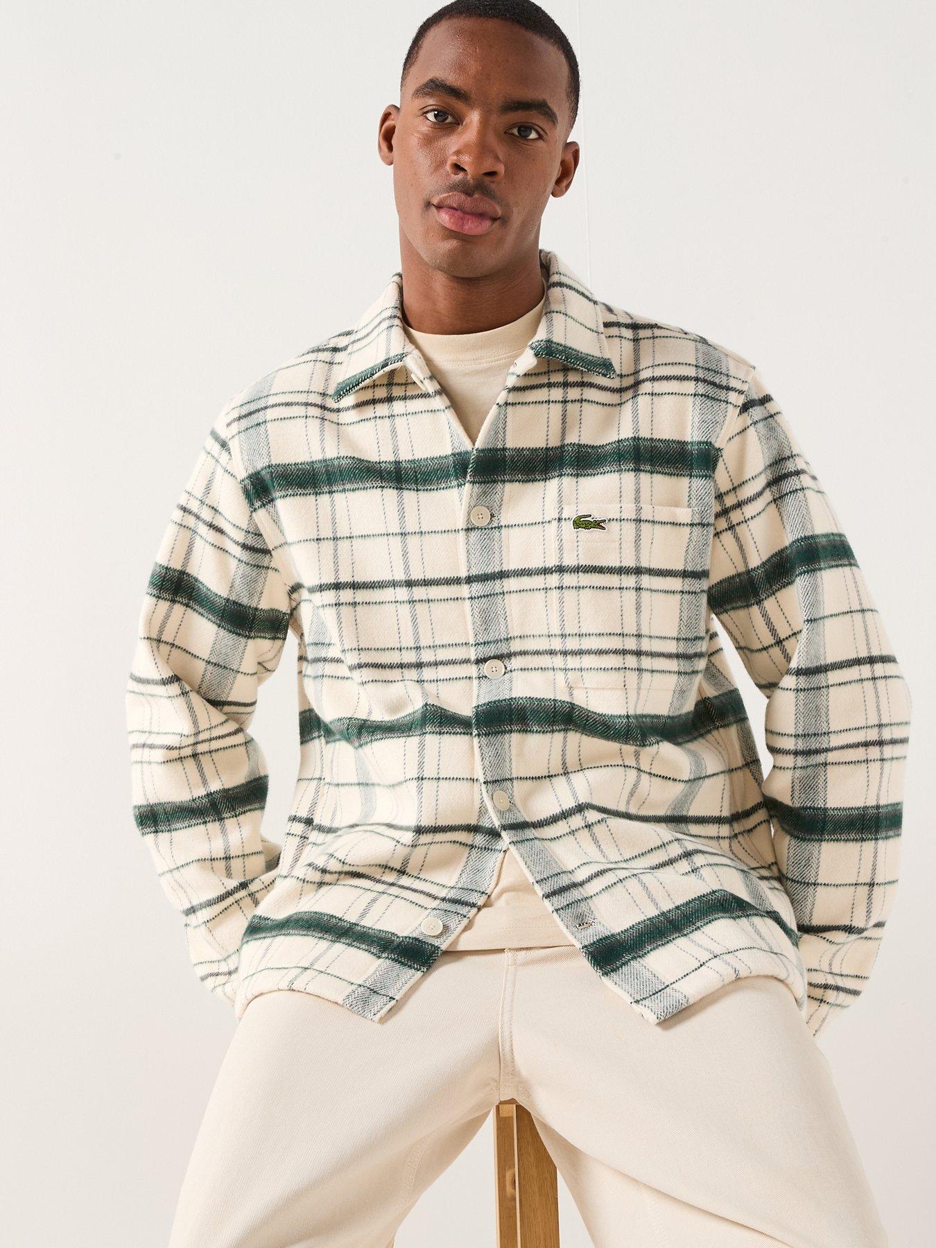  image of lacoste-casual-checked-overshirt-green