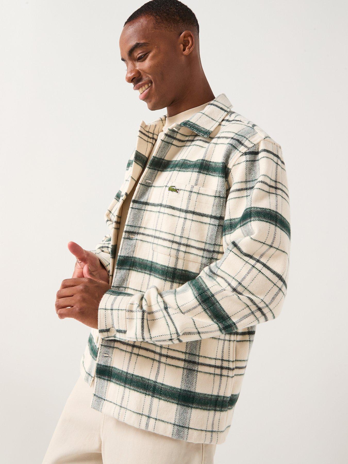  image of lacoste-casual-checked-overshirt-green