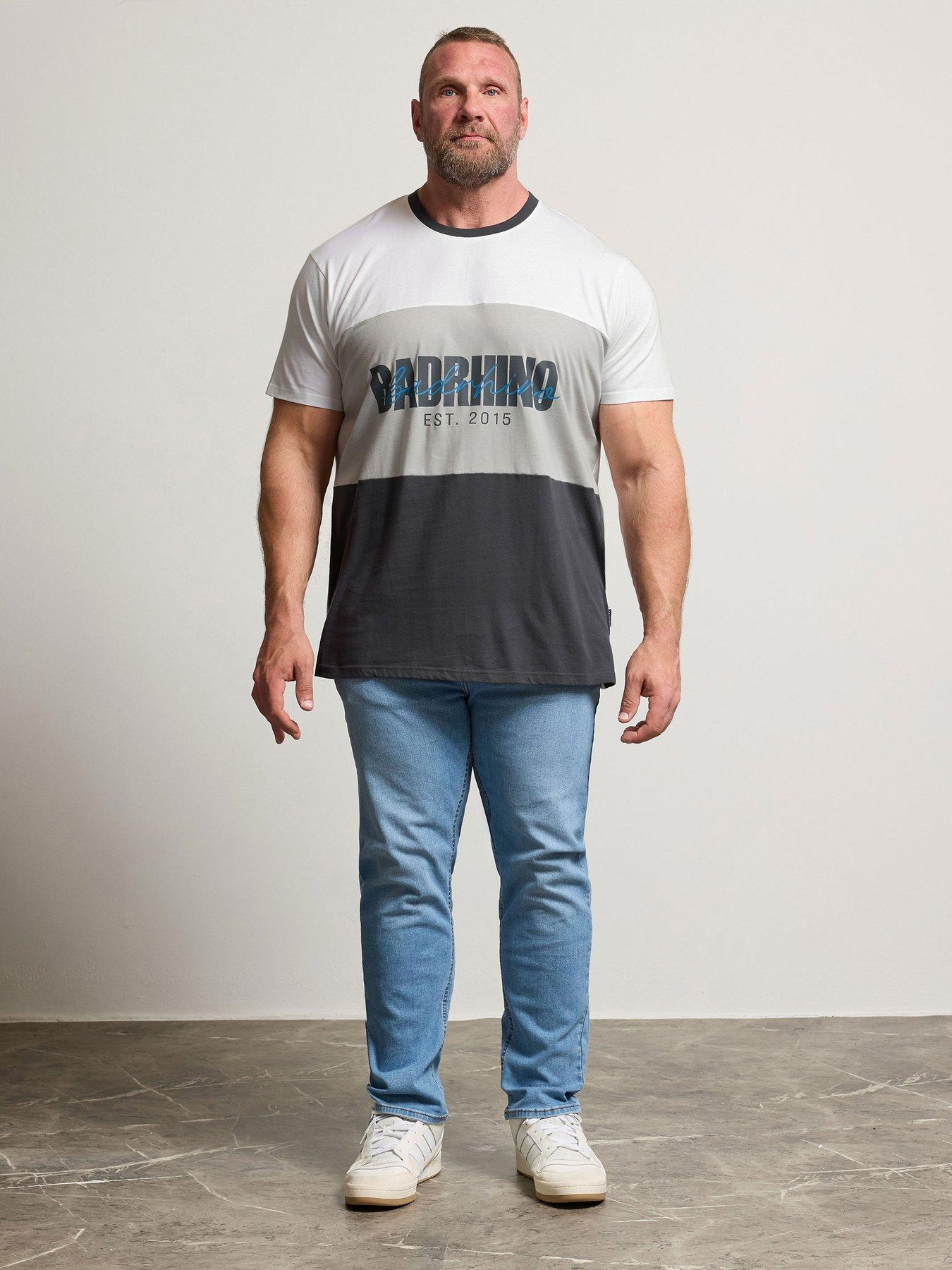 Image 3 of 6 of BadRhino Slogan T-Shirt - Grey