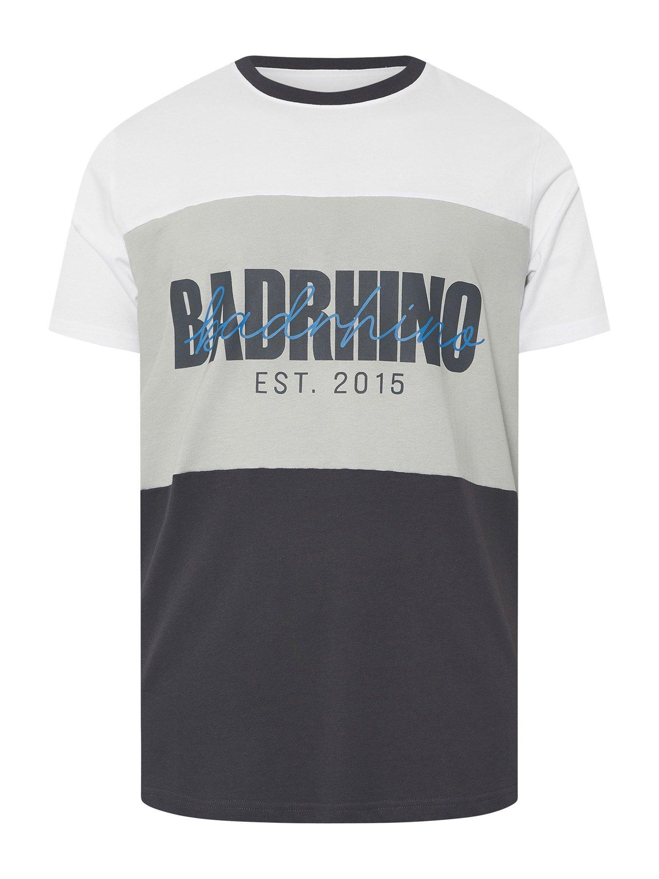 Image 5 of 6 of BadRhino Slogan T-Shirt - Grey
