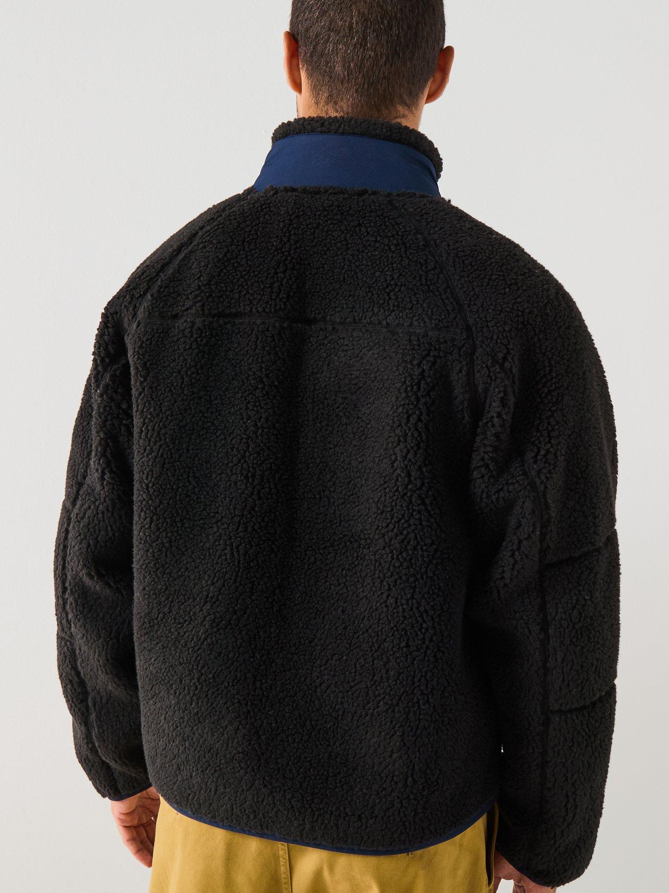 Image 2 of 5 of Lacoste Colourblock Fleece Zipped Jacket&nbsp;- Black