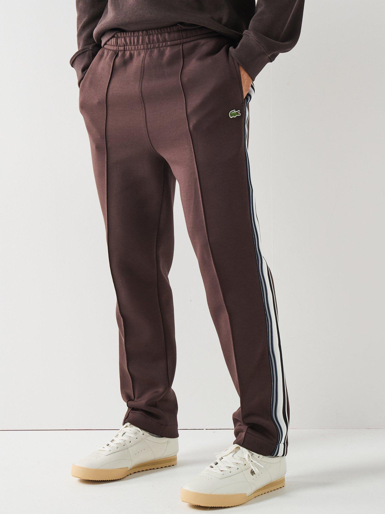  image of lacoste-french-made-track-sweatpants--brown