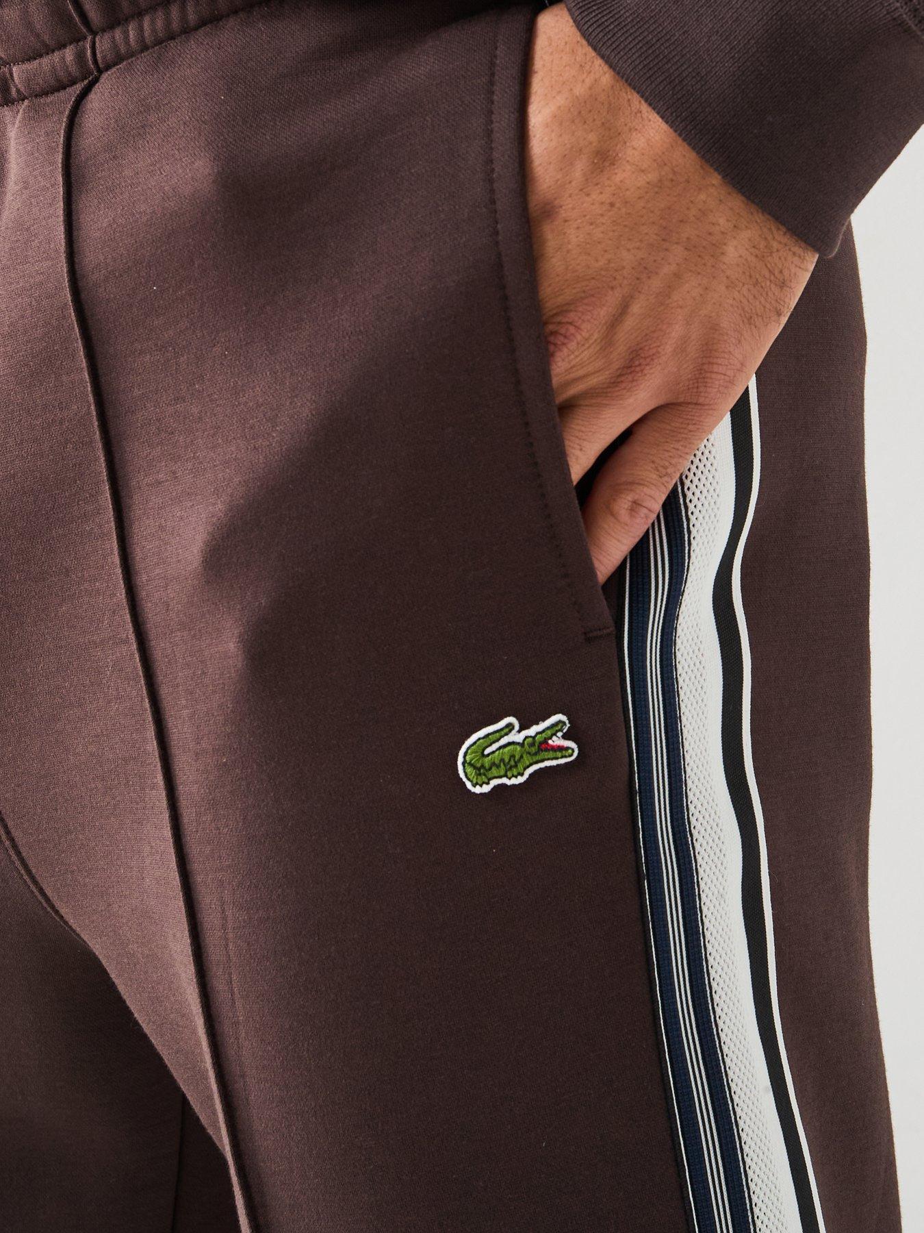  image of lacoste-french-made-track-sweatpants--brown