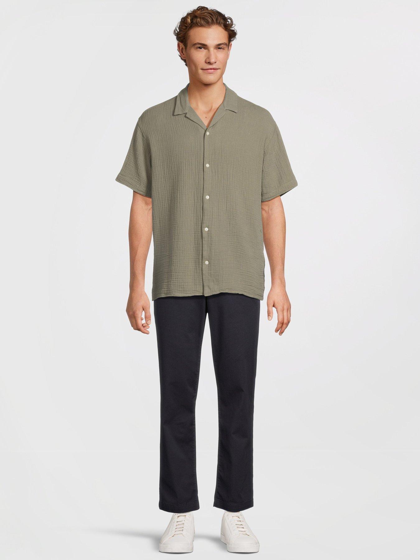 Image 3 of 5 of Lacoste Elastic Waist Stretch Chino Trousers- Black