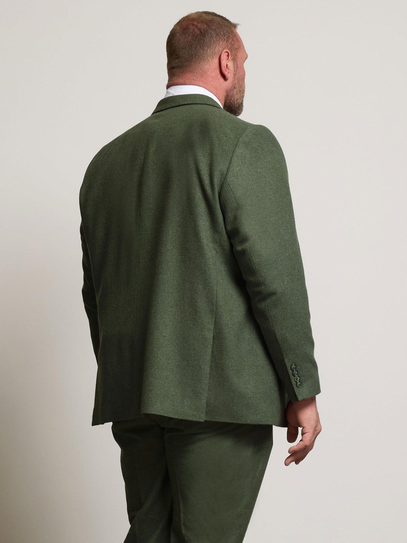 stillFront image of badrhino-tweed-suit-jacket-regular-green