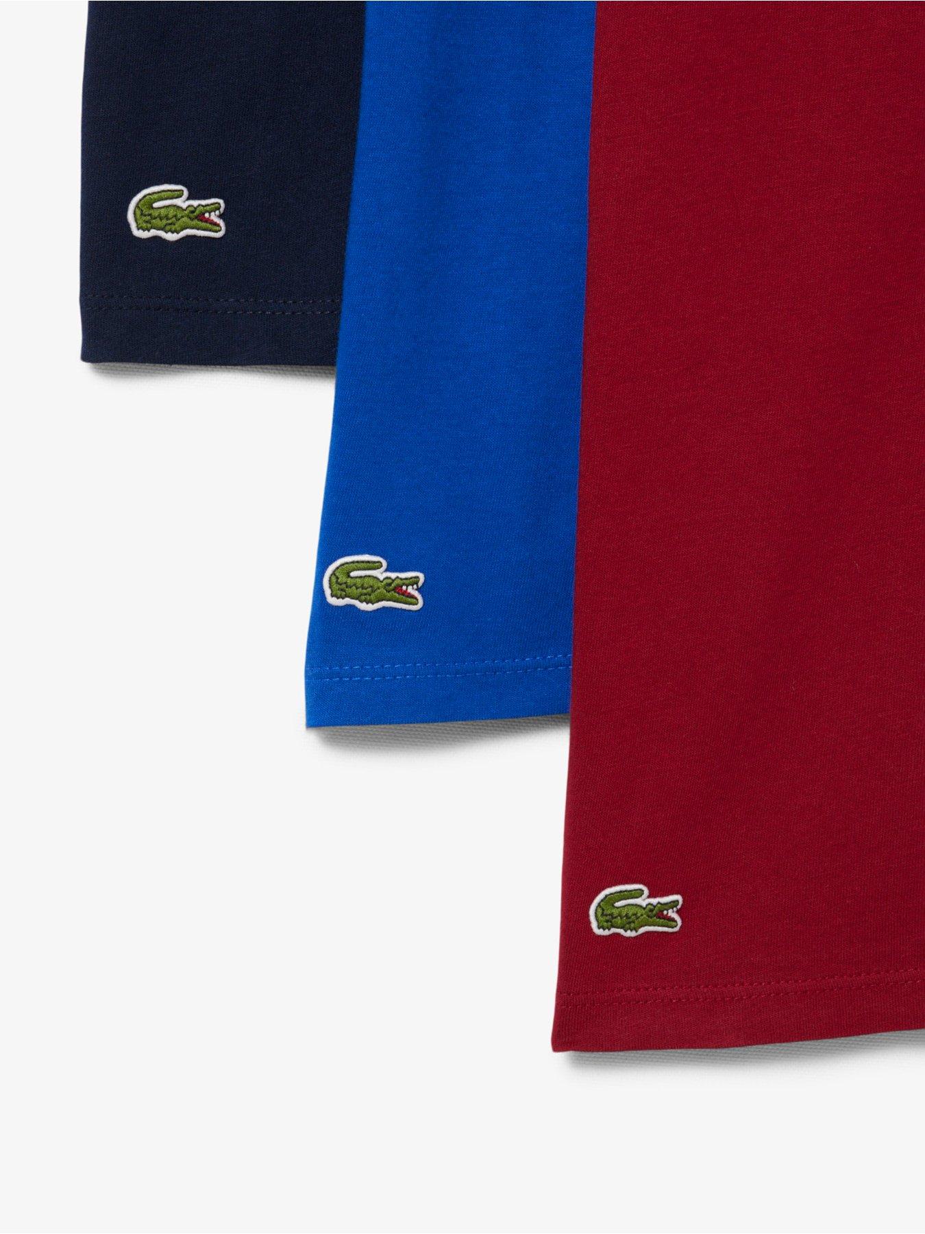 Image 5 of 6 of Lacoste 3 Pack Short Sleeve T-shirt - Multi