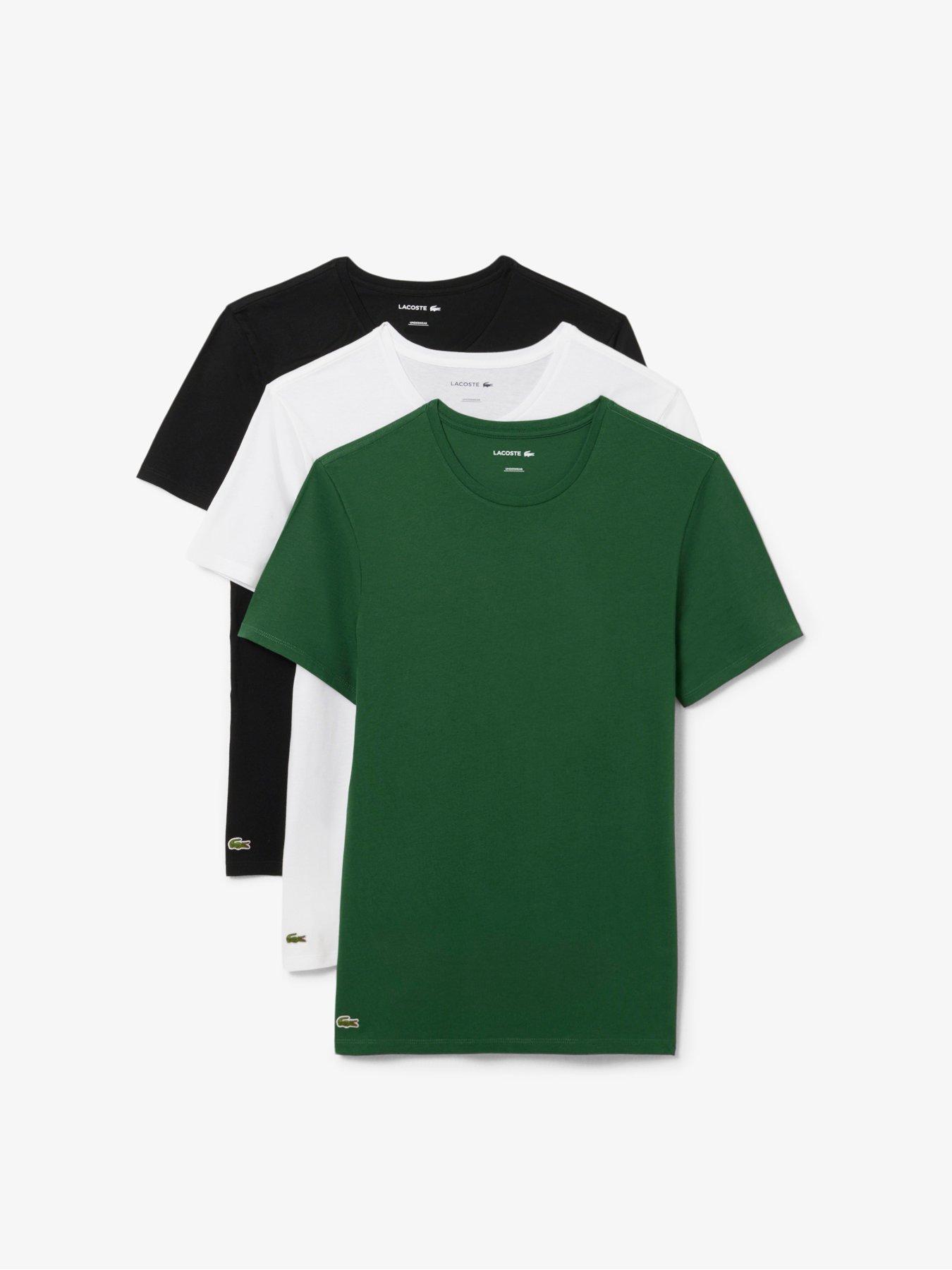 Lacoste Lacoste 3 Pack T-shirt- Green