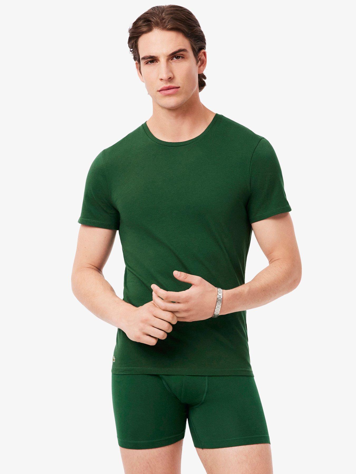 image of lacoste-3-pack-t-shirt--green-mutli