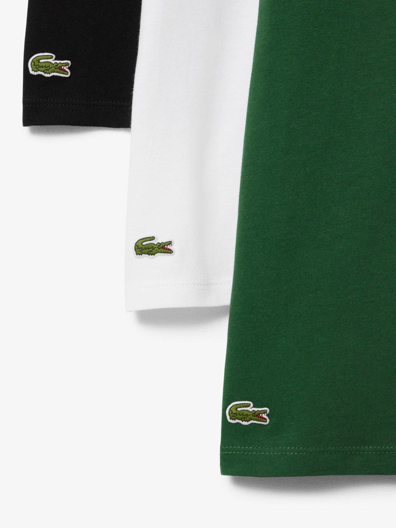 Image 5 of 6 of Lacoste 3 Pack T-shirt- Green/ Mutli