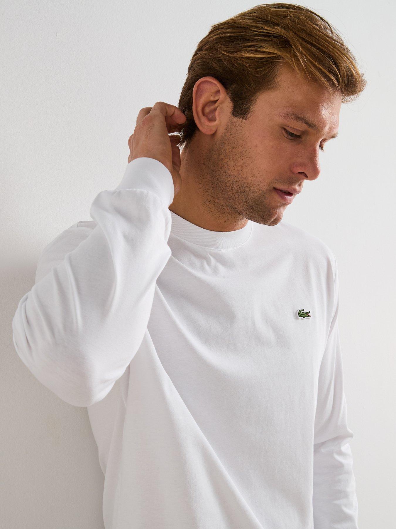  image of lacoste-long-sleeved-cotton-t-shirt--white