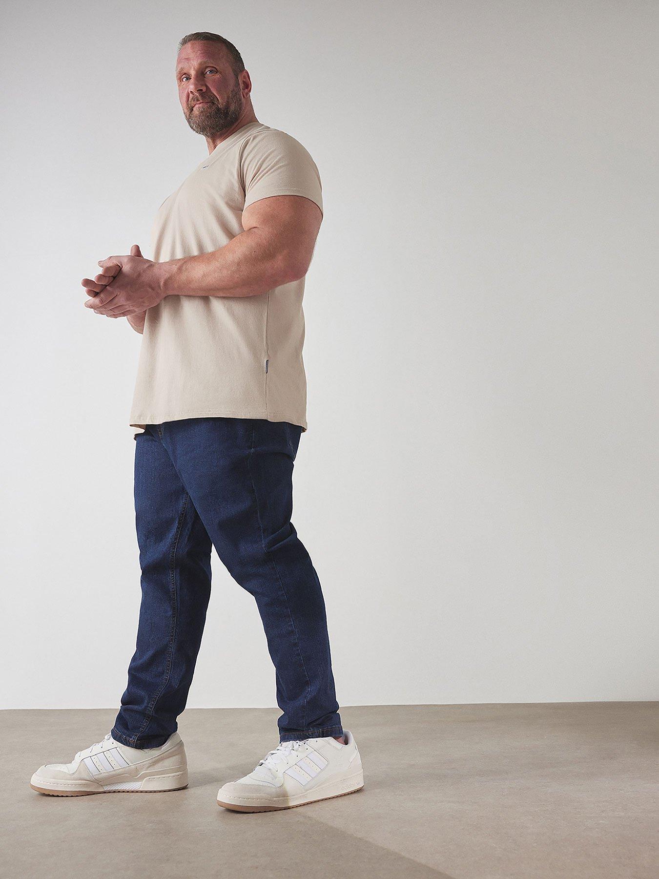 Image 1 of 4 of BadRhino Tapered Fit Stretch Jeans 32" - Blue